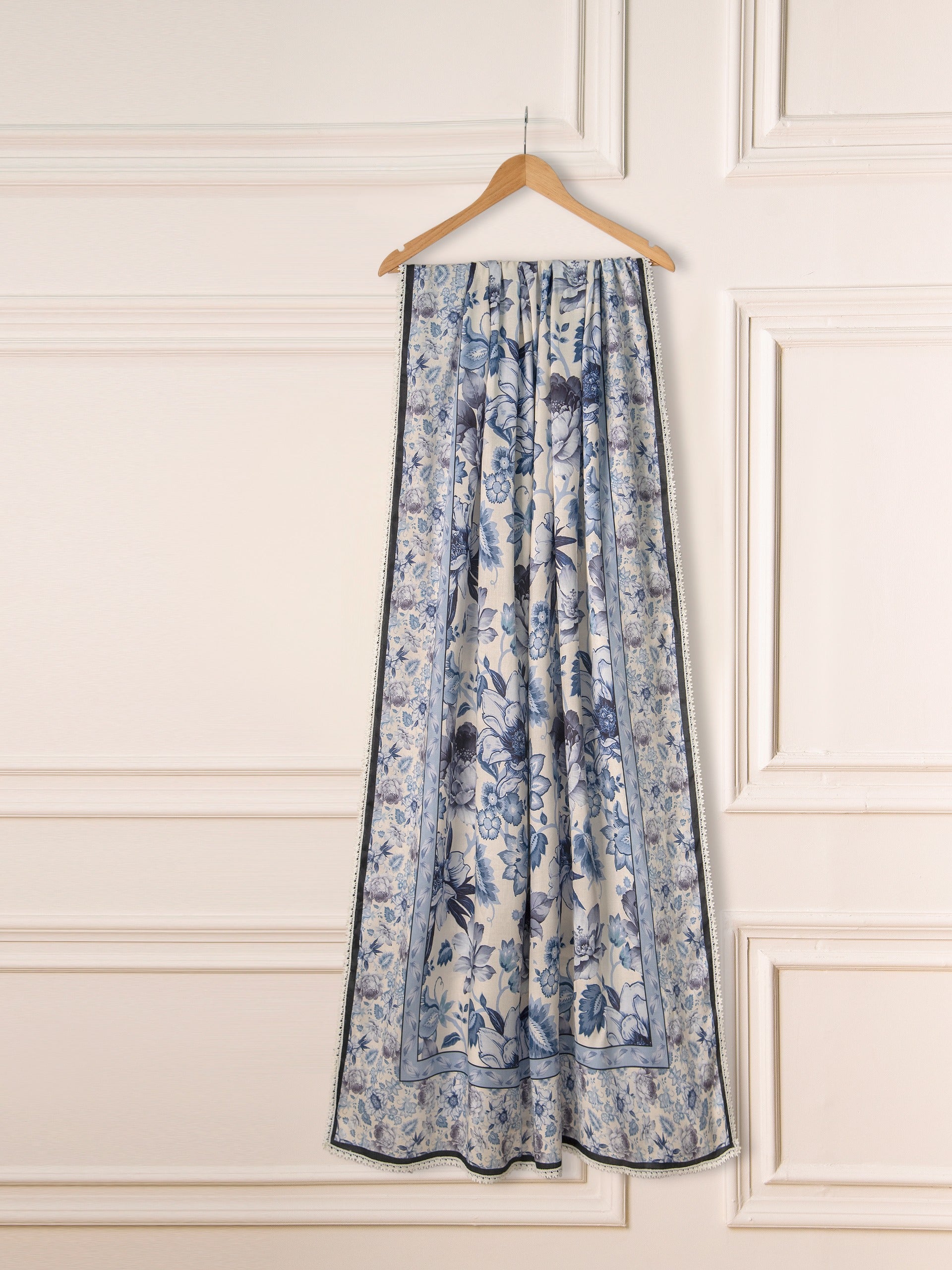 3 Piece - Pure Digital Printed Embroidered Marina Suit S111132 - Image 6