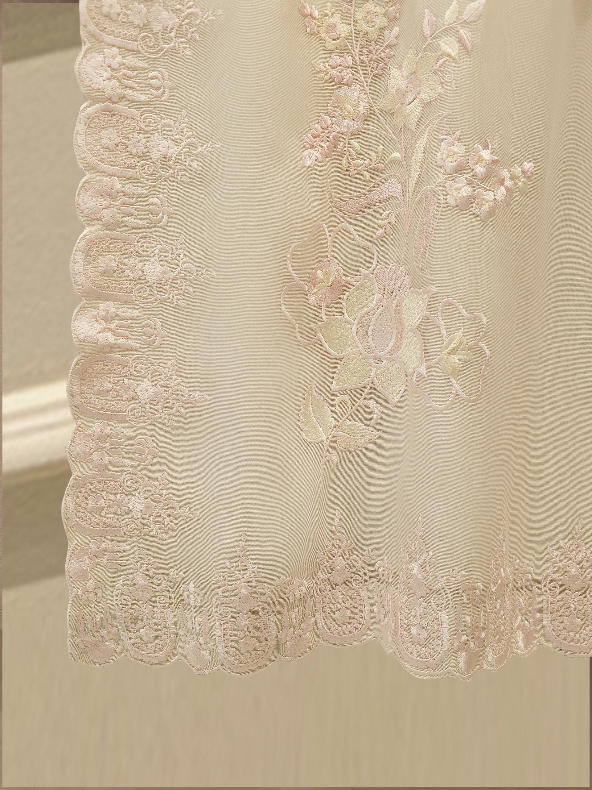 3 Piece - Pure Embroidered Cotton Net Suit S113079 - Image 3