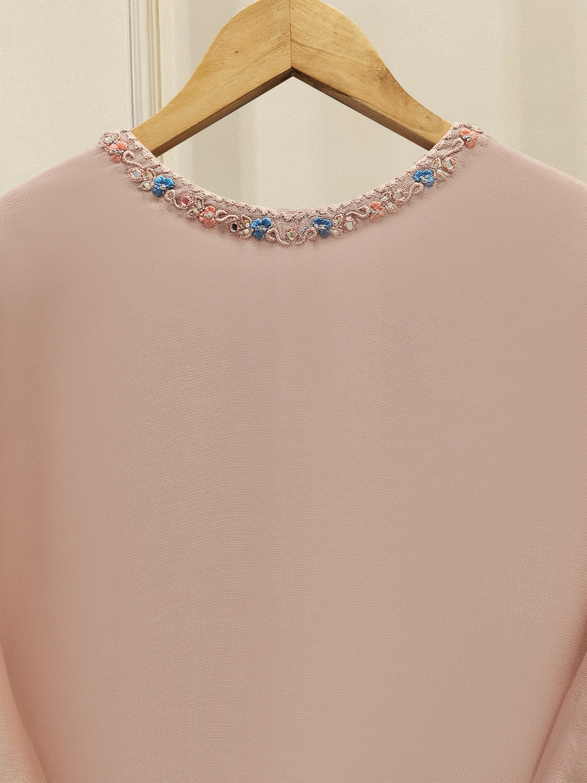 3 Piece - Pure Embroidered Cotton Net Suit S111774 - Image 6