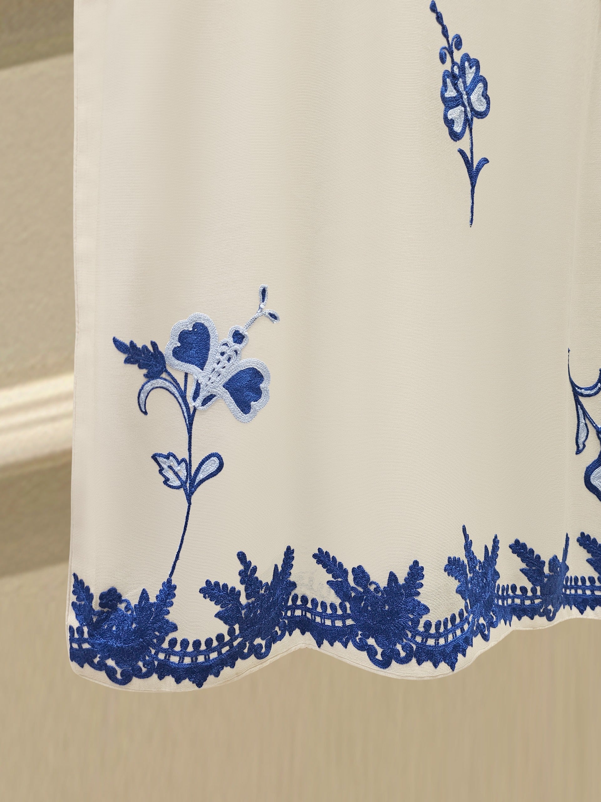 3 Piece - Pure Embroidered Cotton Net Suit S111886 - Image 7