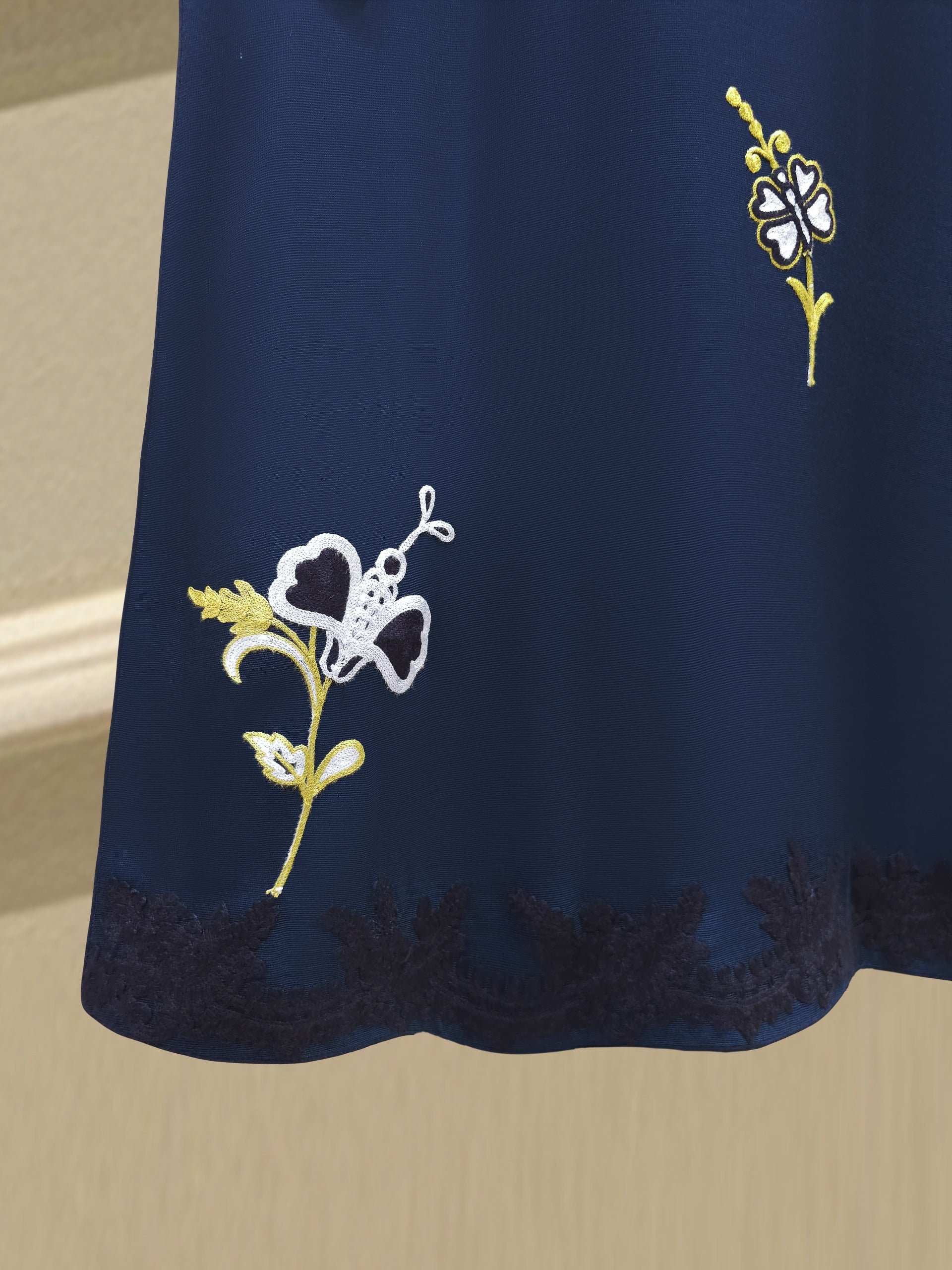 3 Piece - Pure Embroidered Cotton Net Suit S111888 - Image 6