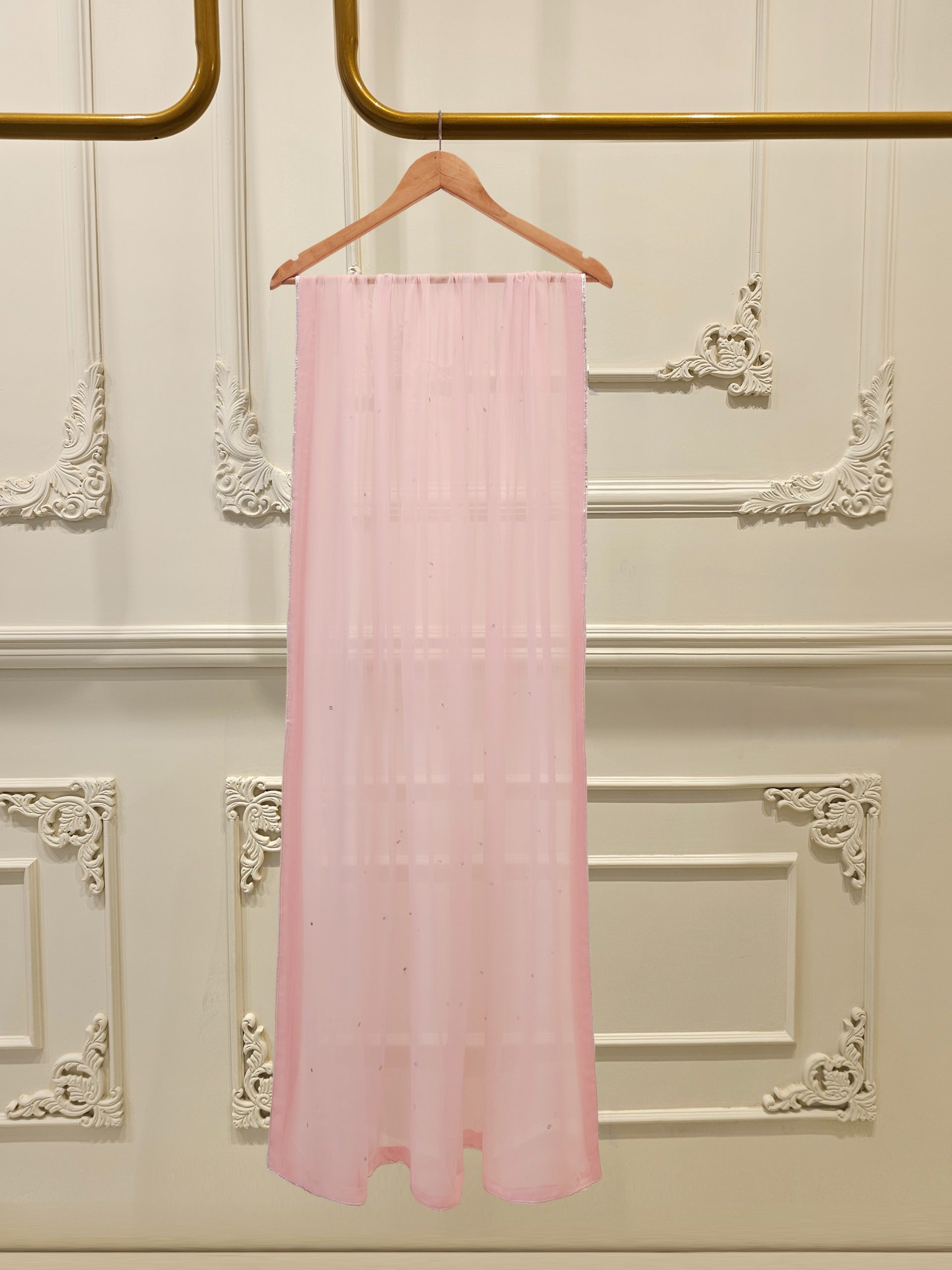 3 Piece - Pure Embroidered Cotton Net Suit S111909 - Image 5