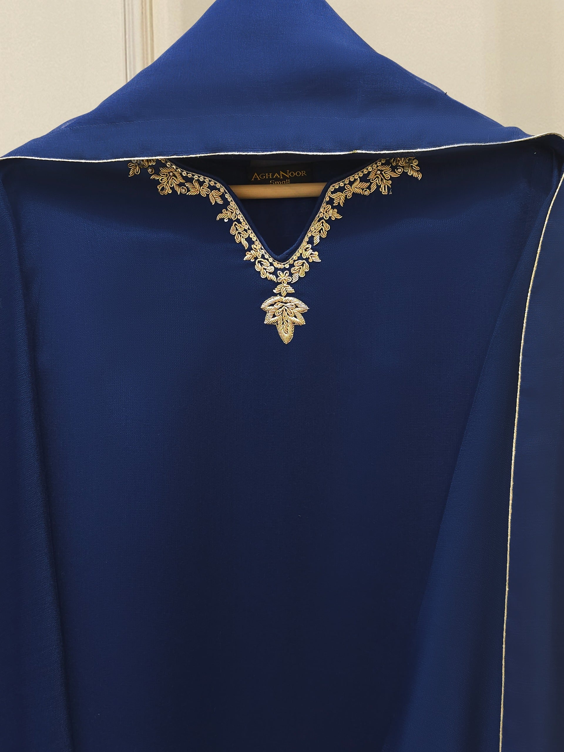 3 Piece - Pure Embroidered Cotton Net Suit S111954 - Image 2