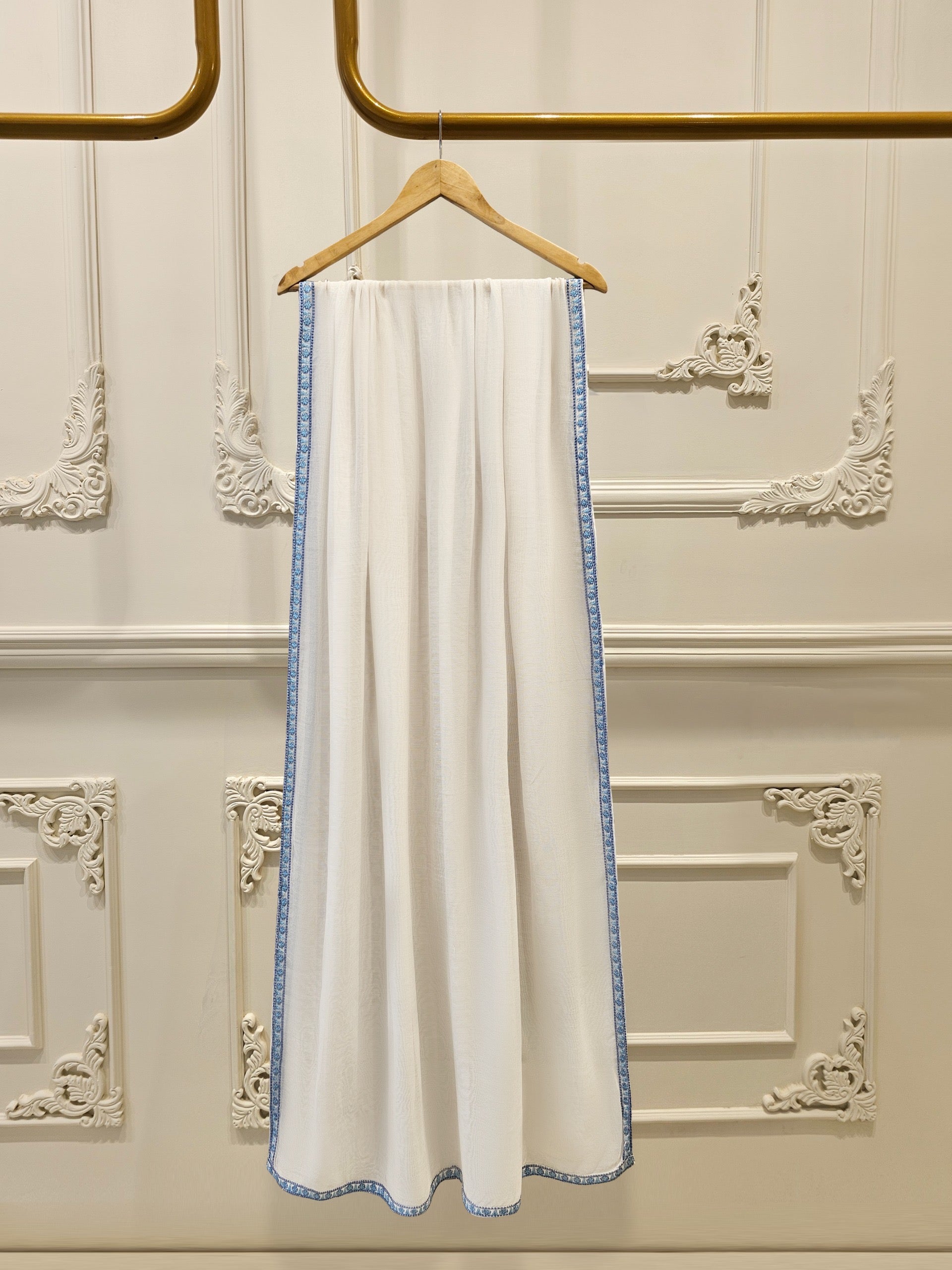 3 Piece - Pure Embroidered Cotton Net Suit S111972 - Image 8