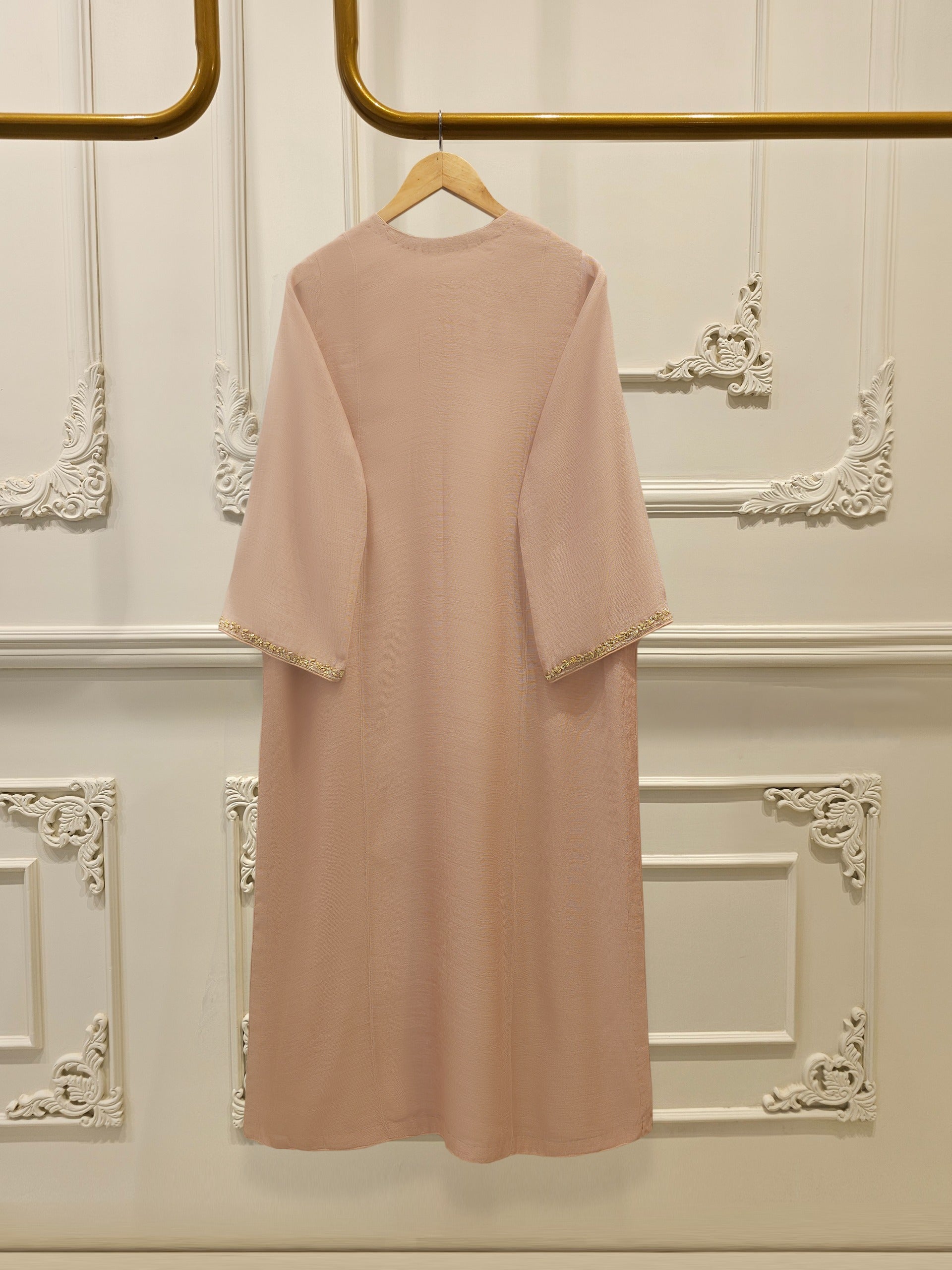 3 Piece - Pure Embroidered Cotton Net Suit S111980 - Image 4