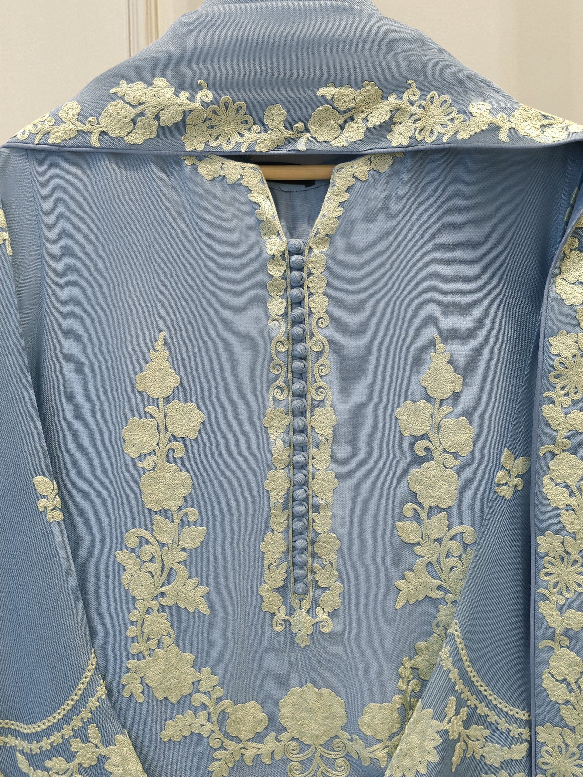 3 Piece - Pure Embroidered Cotton Net Suit S112014 - Image 2