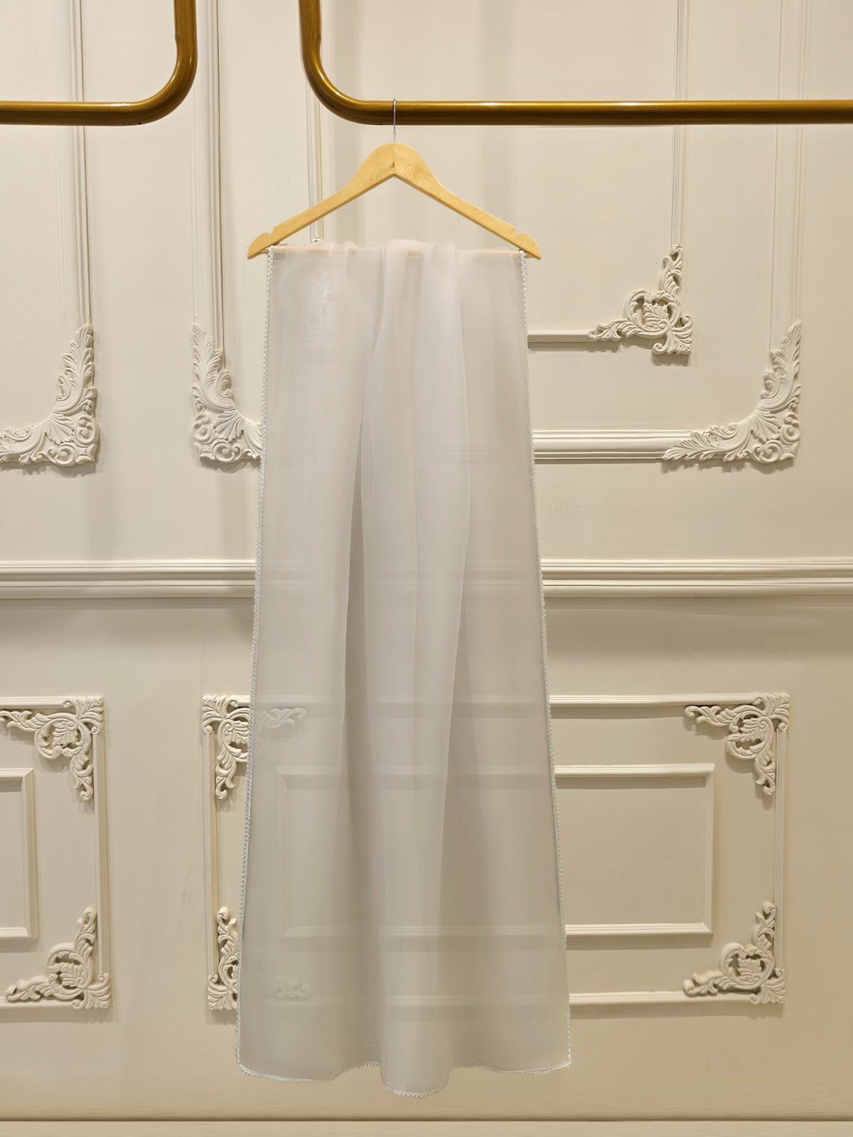 3 Piece - Pure Embroidered Cotton Net Suit S112100 - Image 6