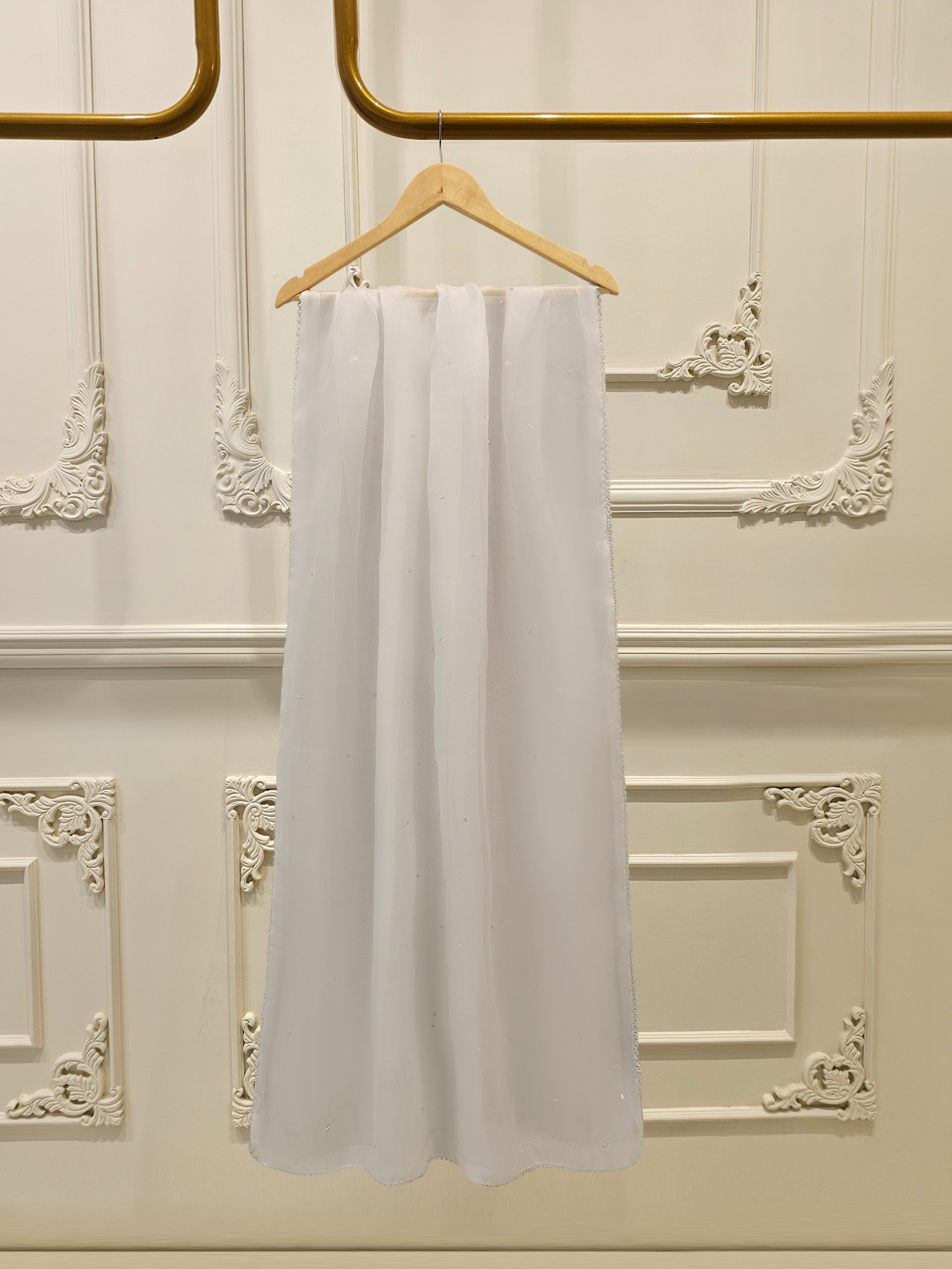 3 Piece - Pure Embroidered Cotton Net Suit S112206 - Image 6
