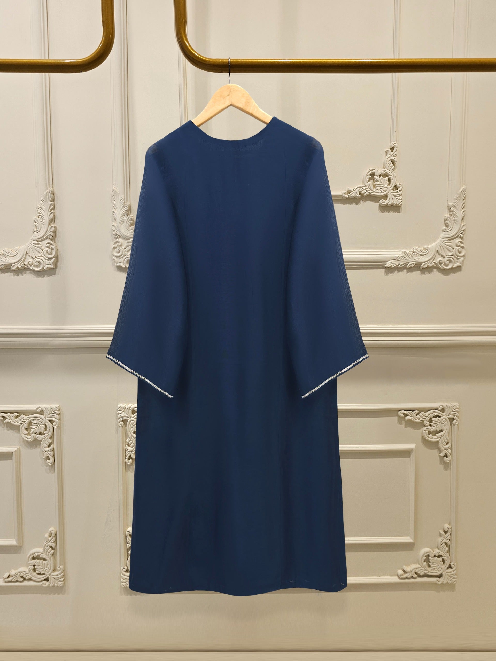 3 Piece - Pure Embroidered Cotton Net Suit S112220 - Image 4