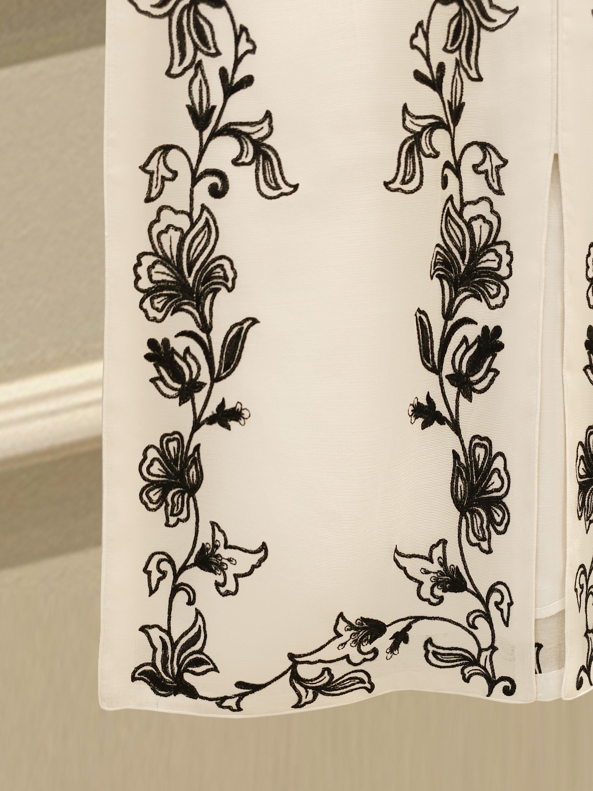 3 Piece - Pure Embroidered Cotton Net Suit S112348 - Image 4