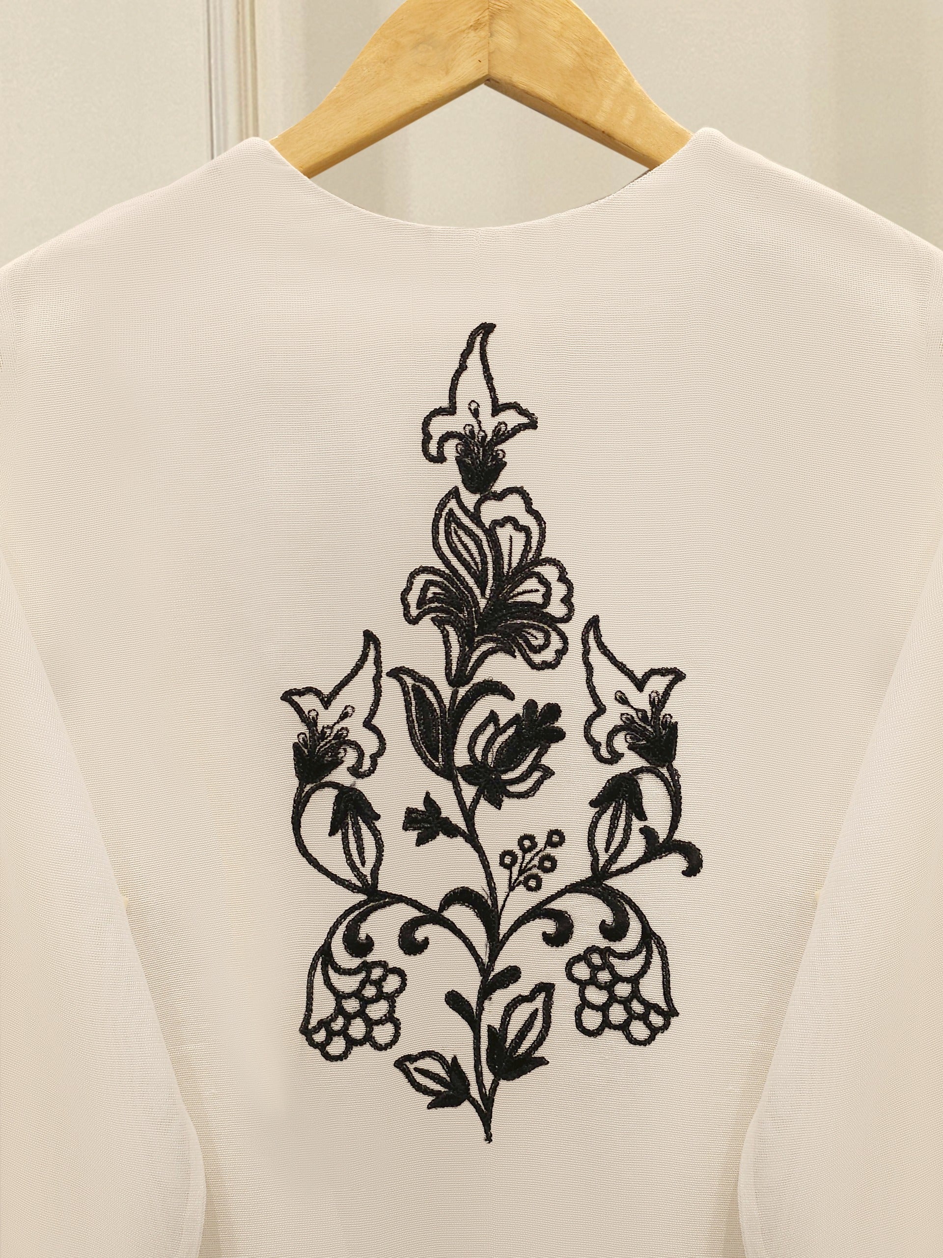 3 Piece - Pure Embroidered Cotton Net Suit S112348 - Image 7