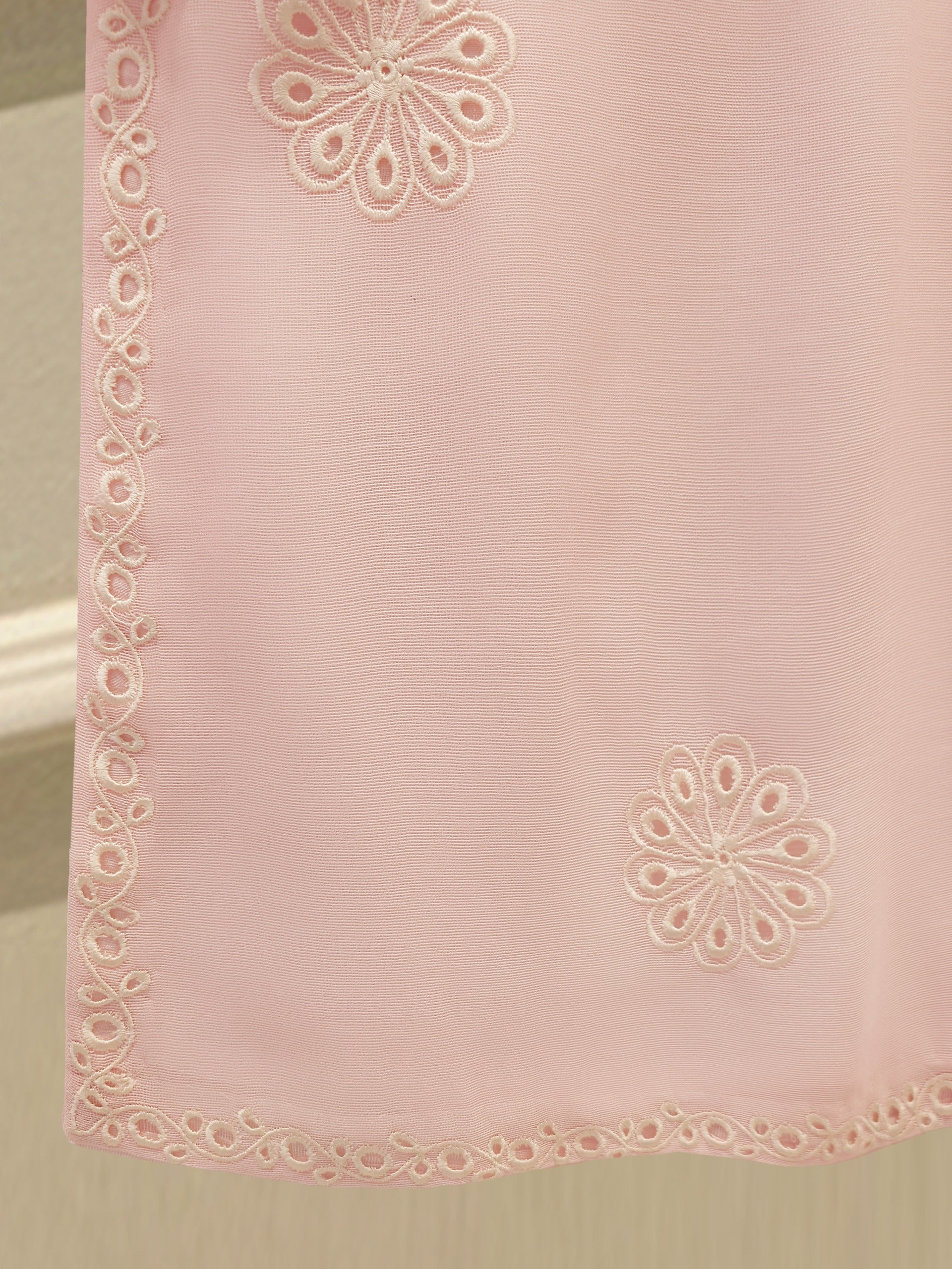 3 Piece - Pure Embroidered Cotton Net Suit S112426 - Image 4