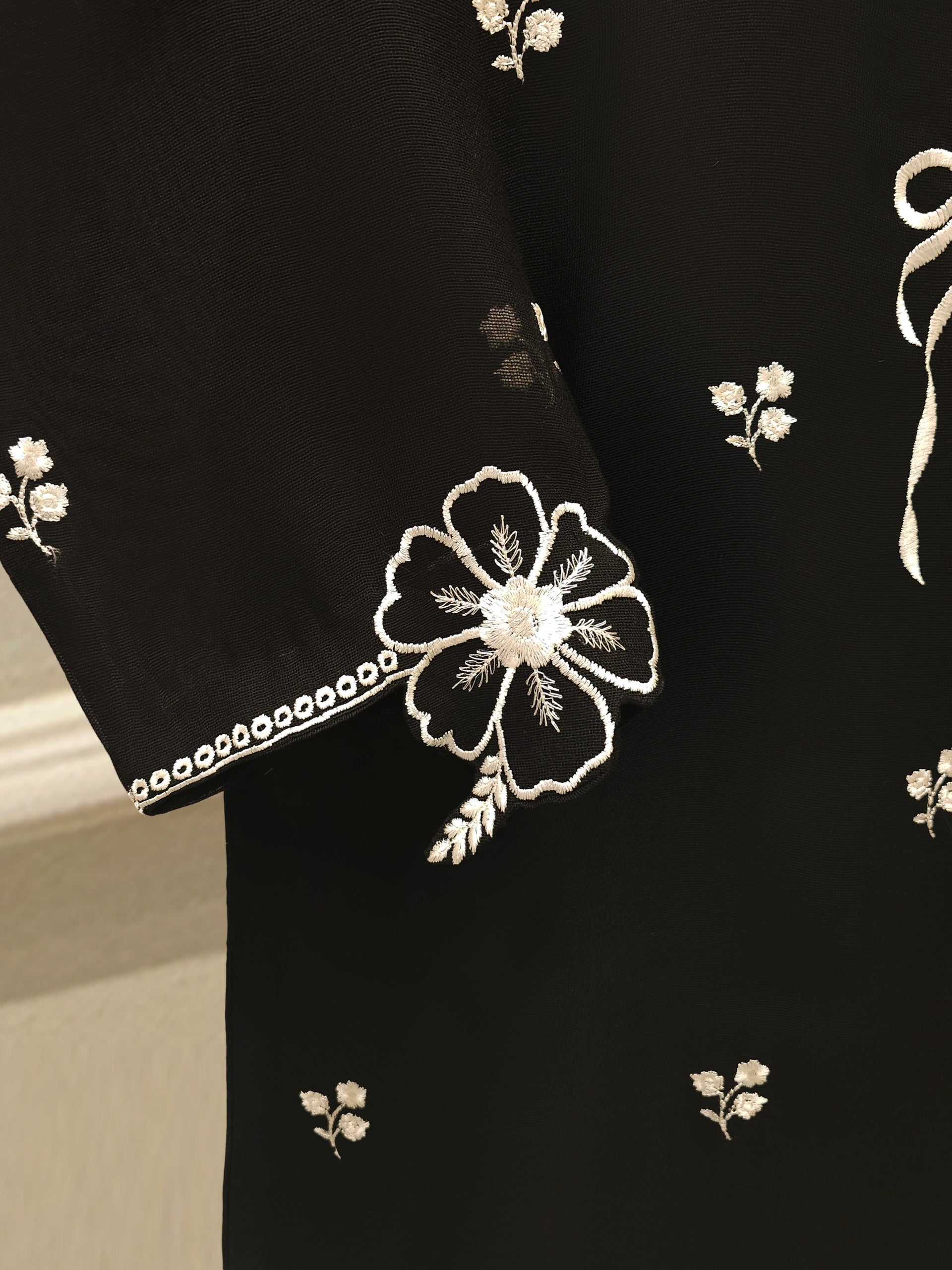3 Piece - Pure Embroidered Cotton Net Suit S112440 - Image 3