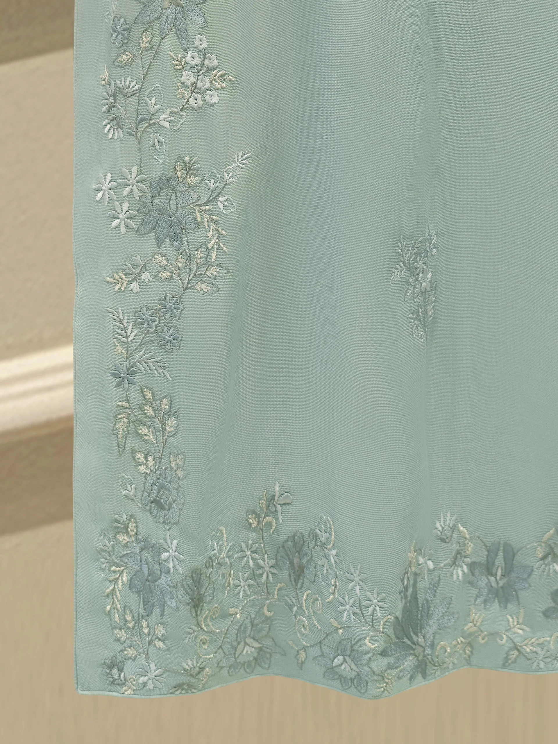 3 Piece - Pure Embroidered Cotton Net Suit S112965 - Image 4