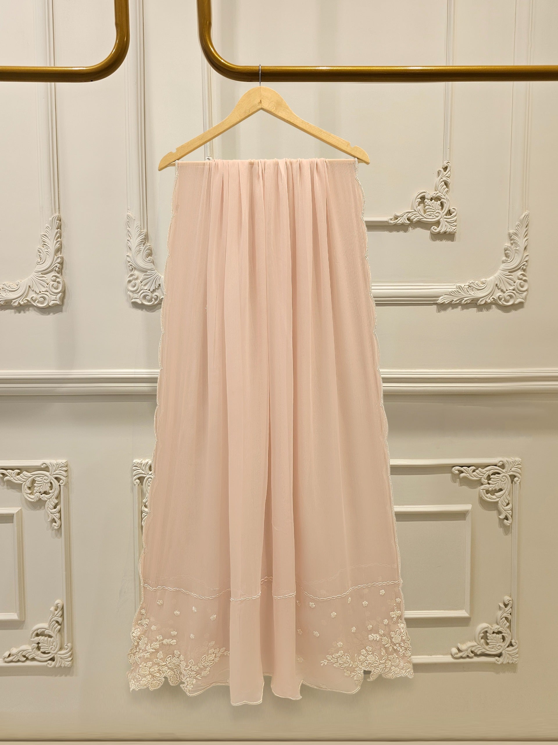 3 Piece - Pure Embroidered Cotton Net Suit S113048 - Image 6