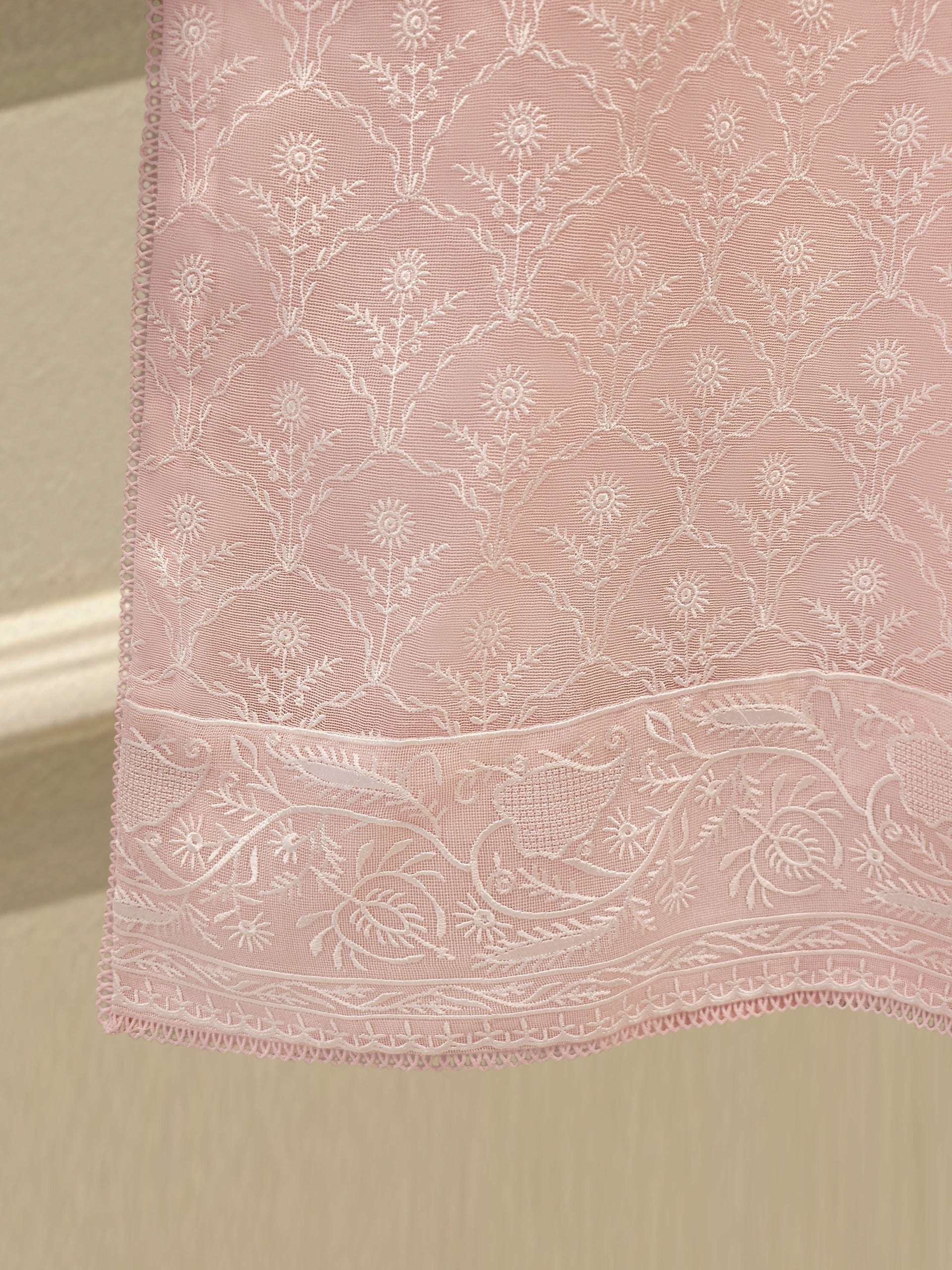 3 Piece - Pure Embroidered Cotton Net Suit S113118 - Image 4