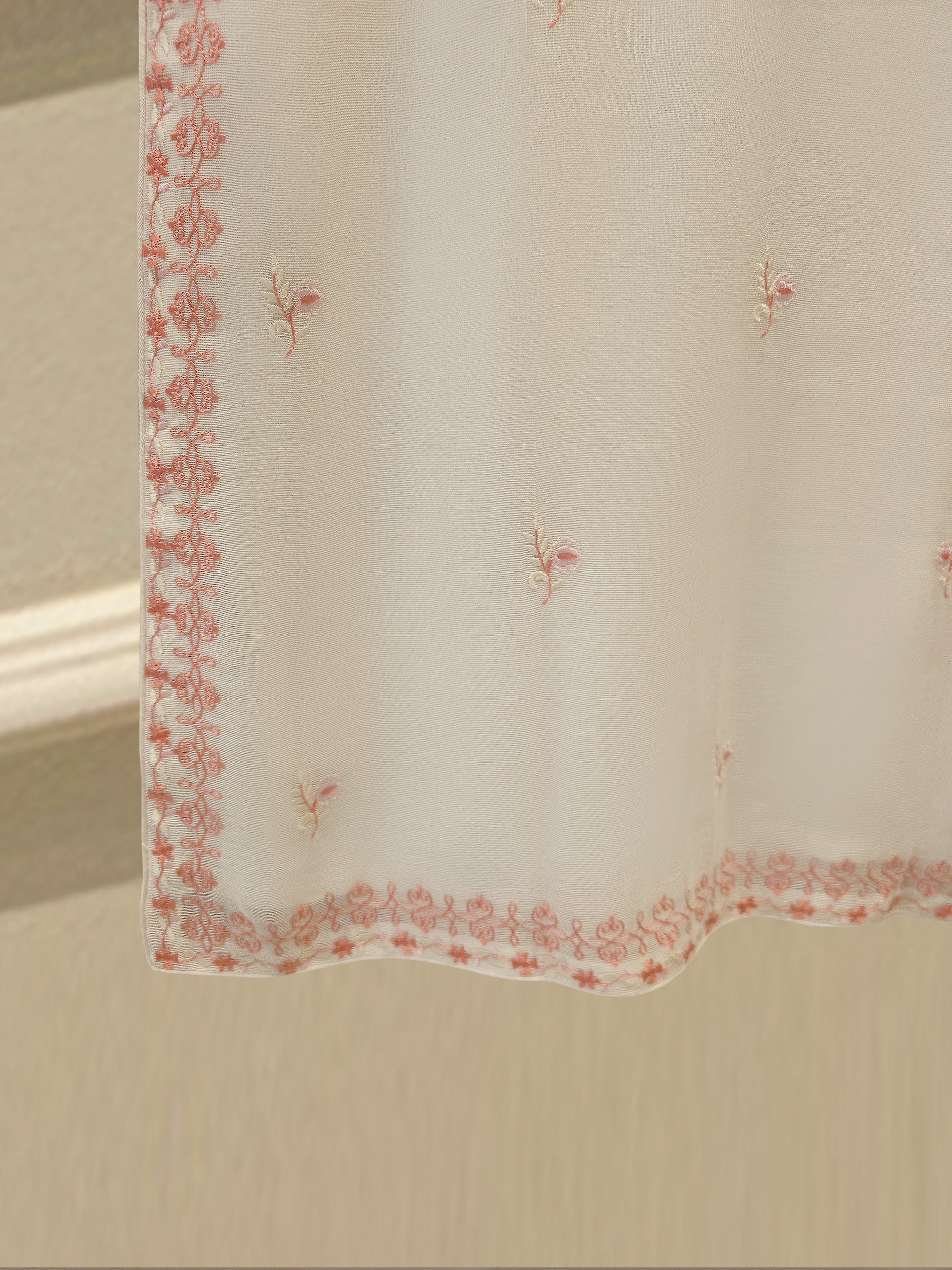 3 Piece - Pure Embroidered Cotton Net Suit S113128 - Image 6