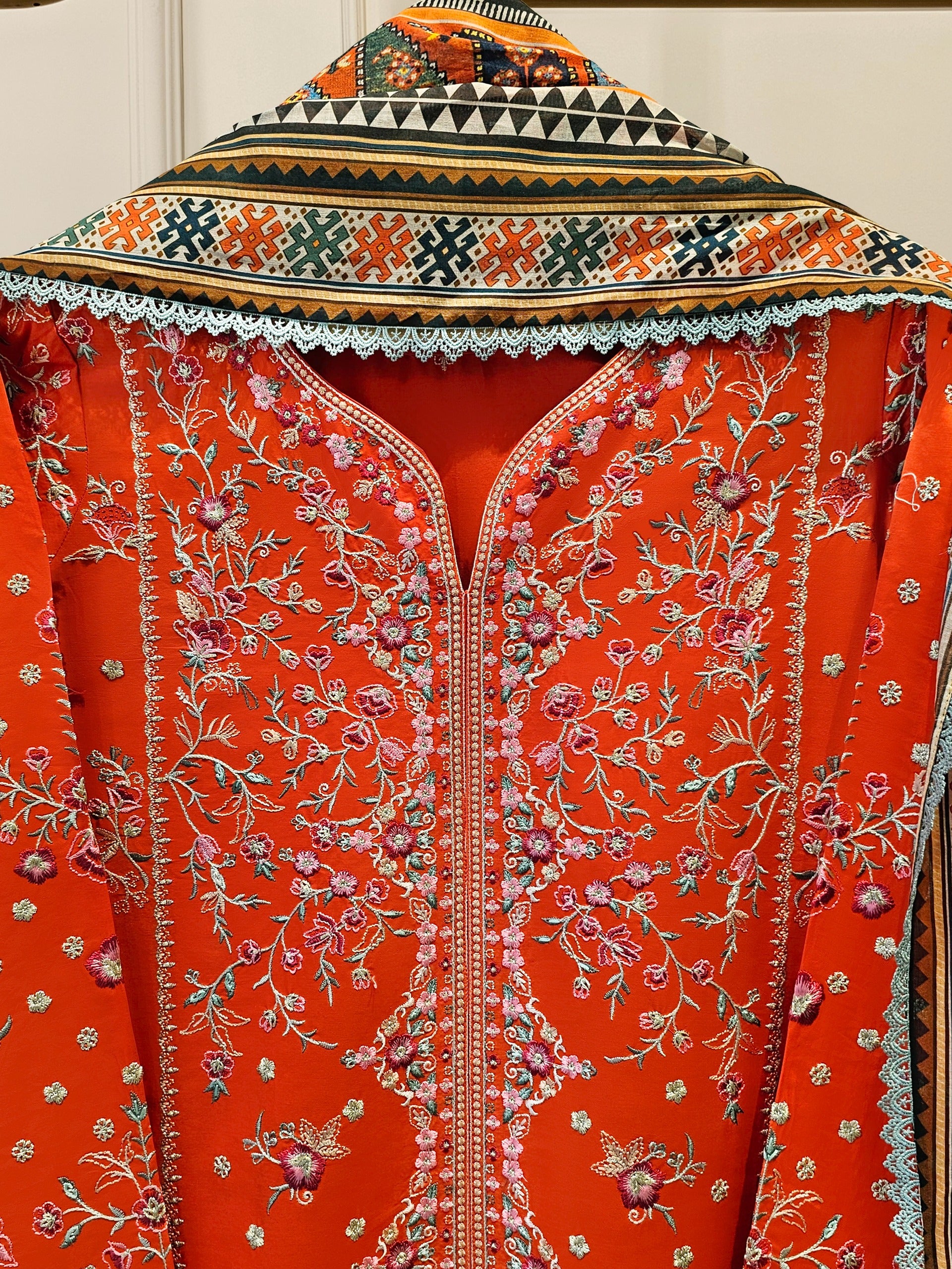3 Piece - Pure Embroidered Lawn Suit S111633 - Image 2