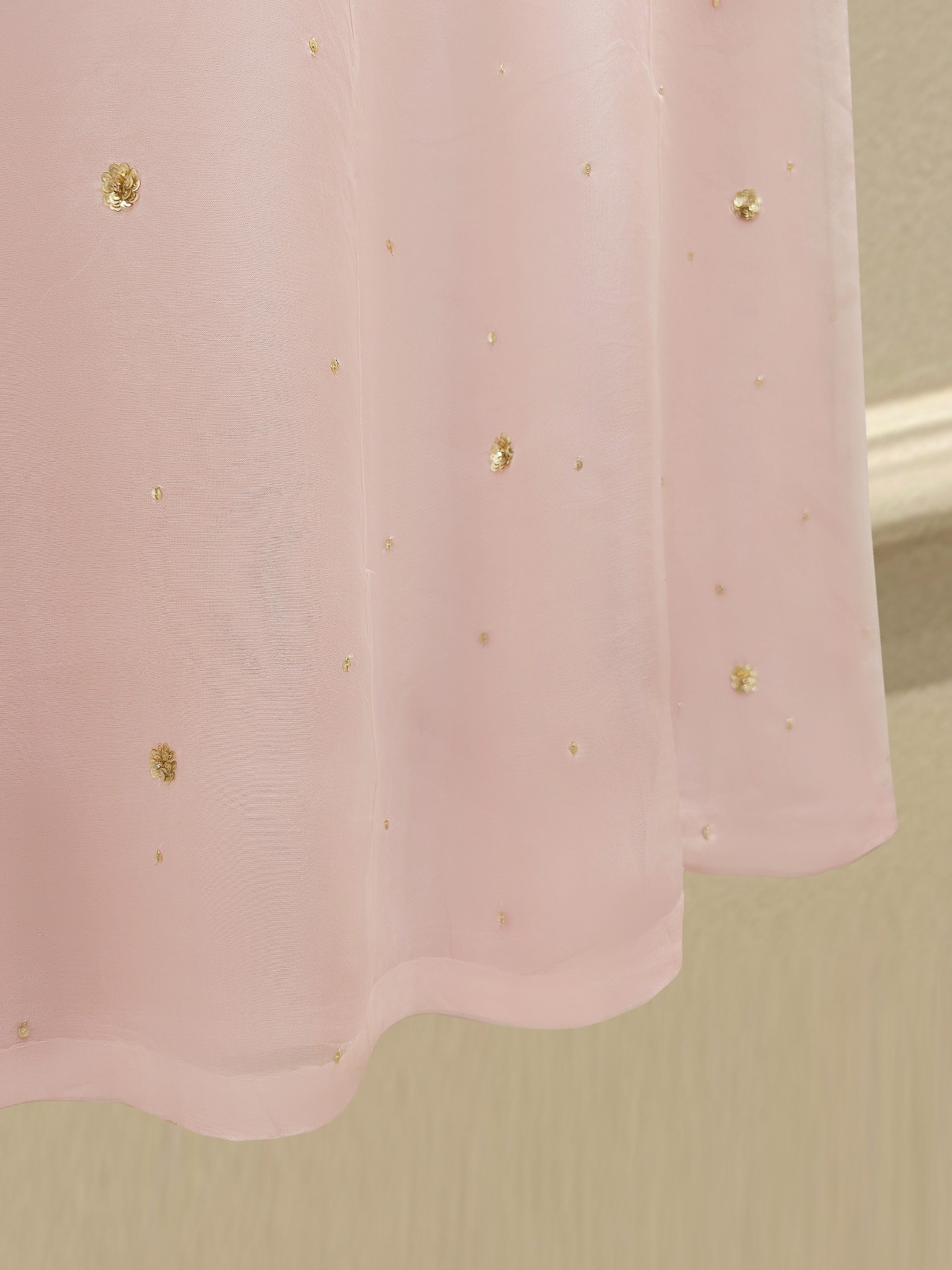 3 Piece - Pure Embroidered Organza Suit S112006 - Image 5