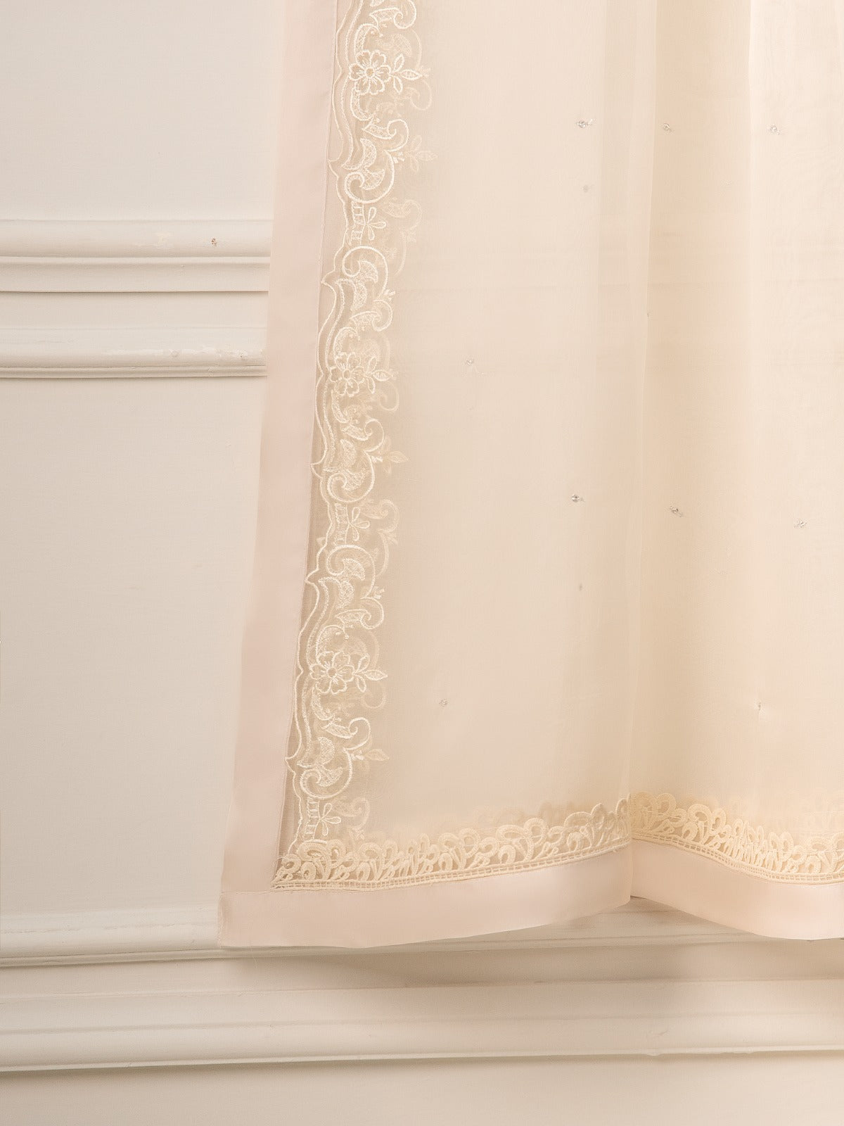 3 Piece- Pure Khaddi Silk Embroidered Suit S111061 - Image 10