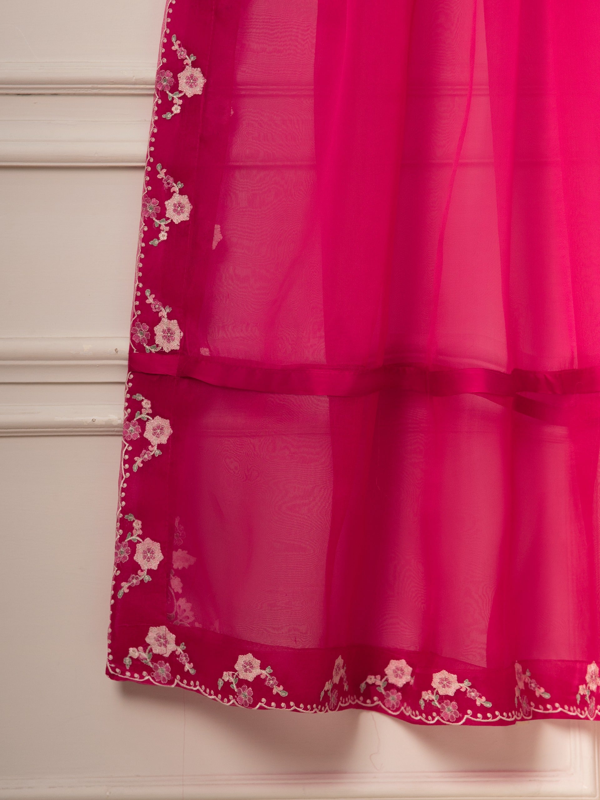 3 Piece- Pure Khaddi Silk Embroidered Suit S111559 - Image 11