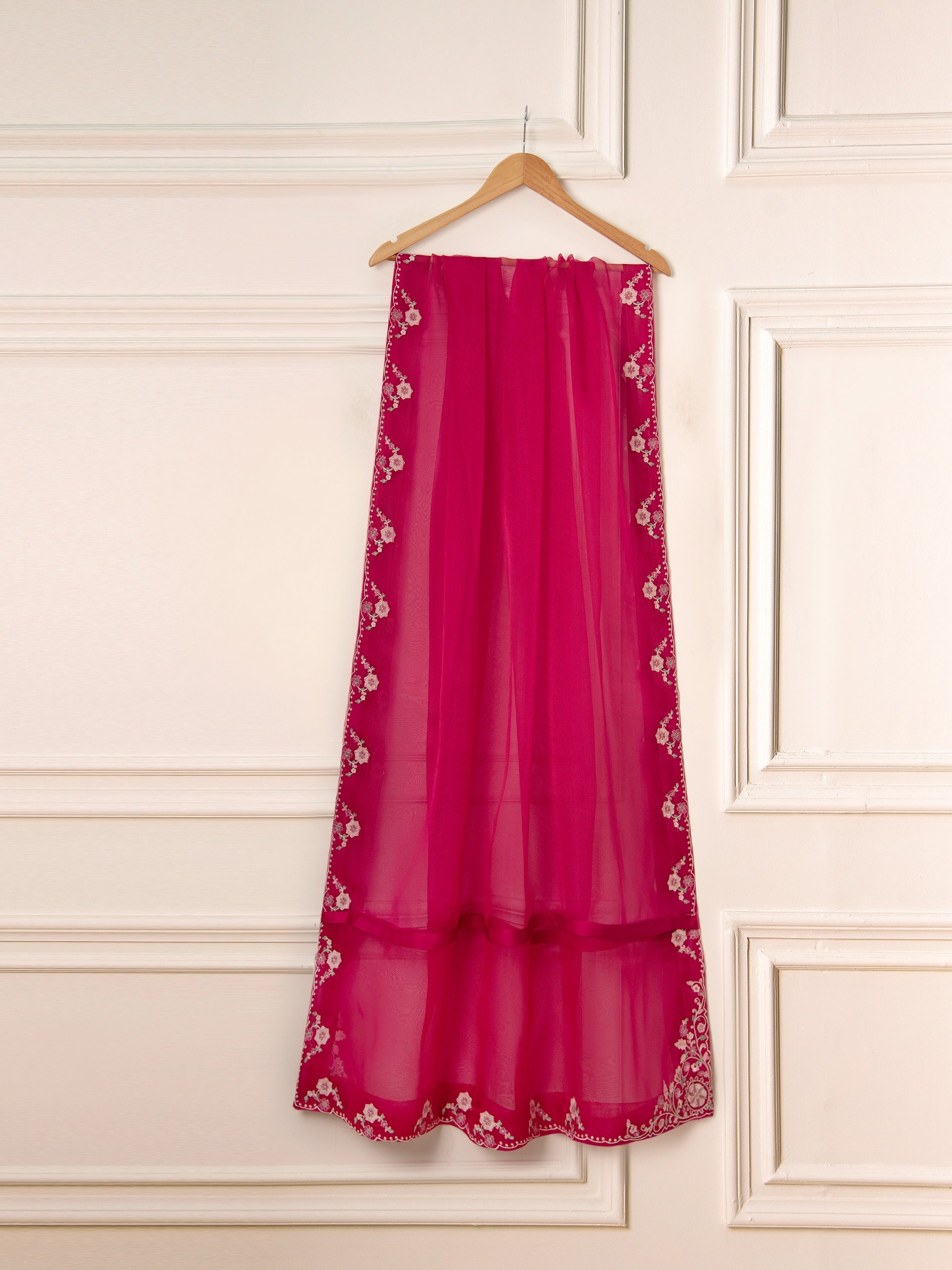 3 Piece- Pure Khaddi Silk Embroidered Suit S111559 - Image 12
