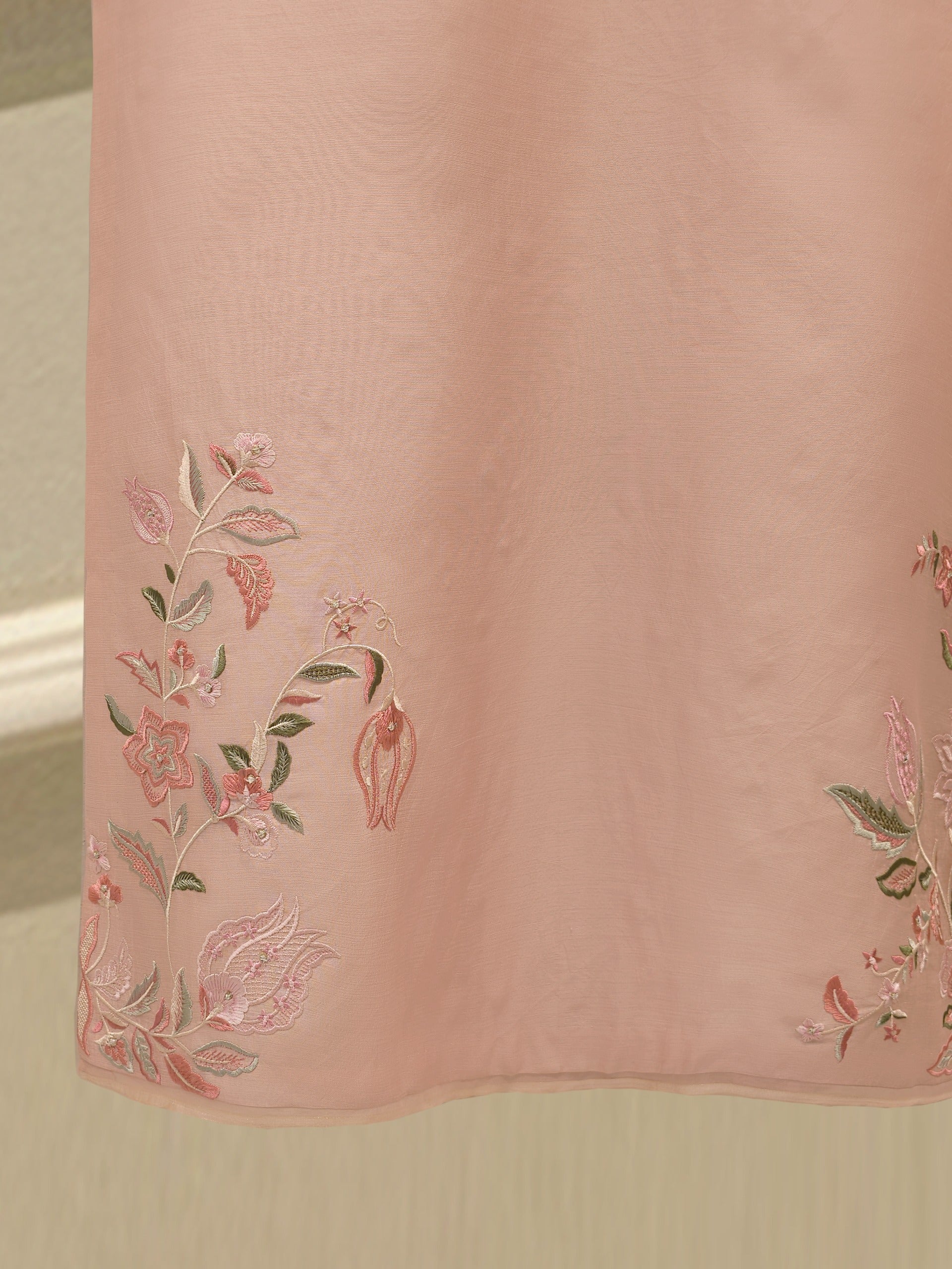 3 Piece- Pure Khaddi Silk Embroidered Suit S112678 - Image 6