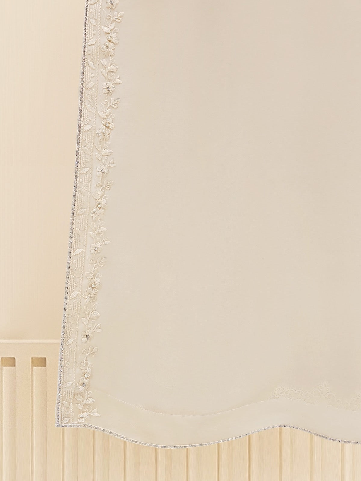 3 Piece - Pure Organza Embroidered Suit S109450 - Image 4