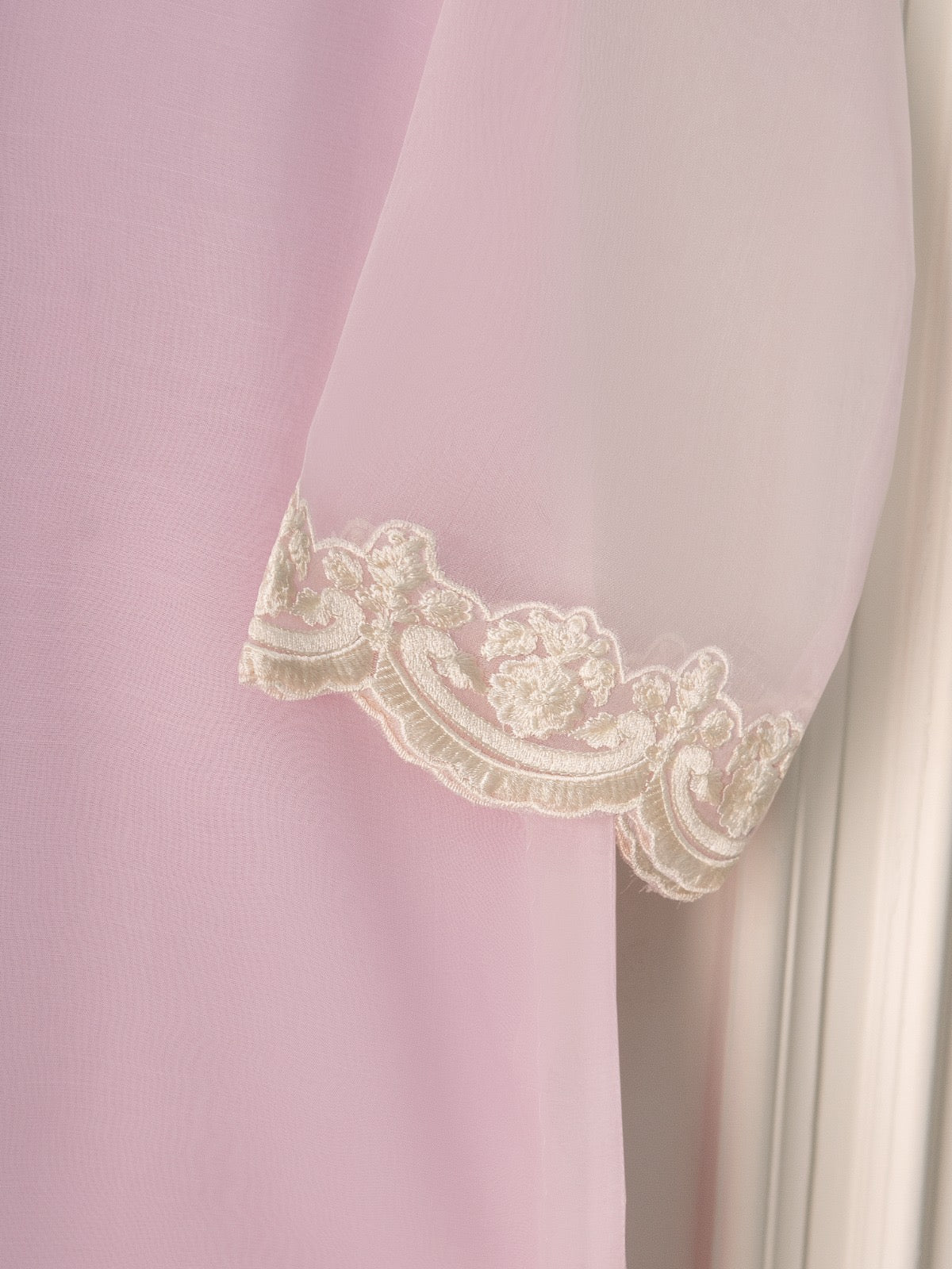 3 Piece - Pure Organza Embroidered Suit S110623 - Image 3
