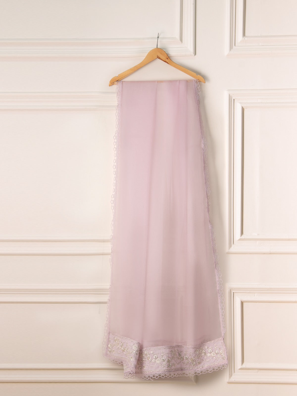 3 Piece - Pure Organza Embroidered Suit S110623 - Image 7