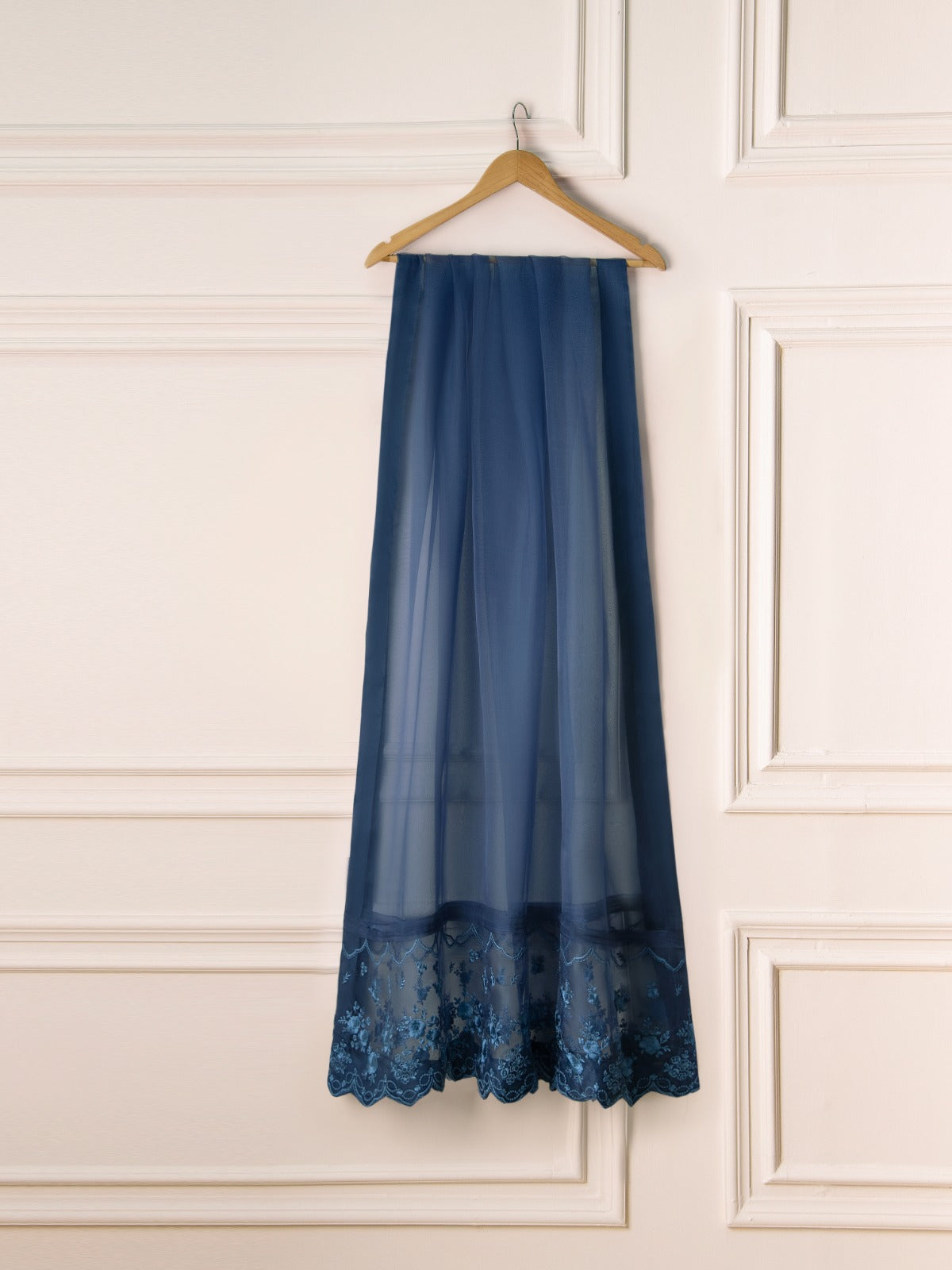 3 Piece - Pure Organza Embroidered Suit S110886 - Image 9