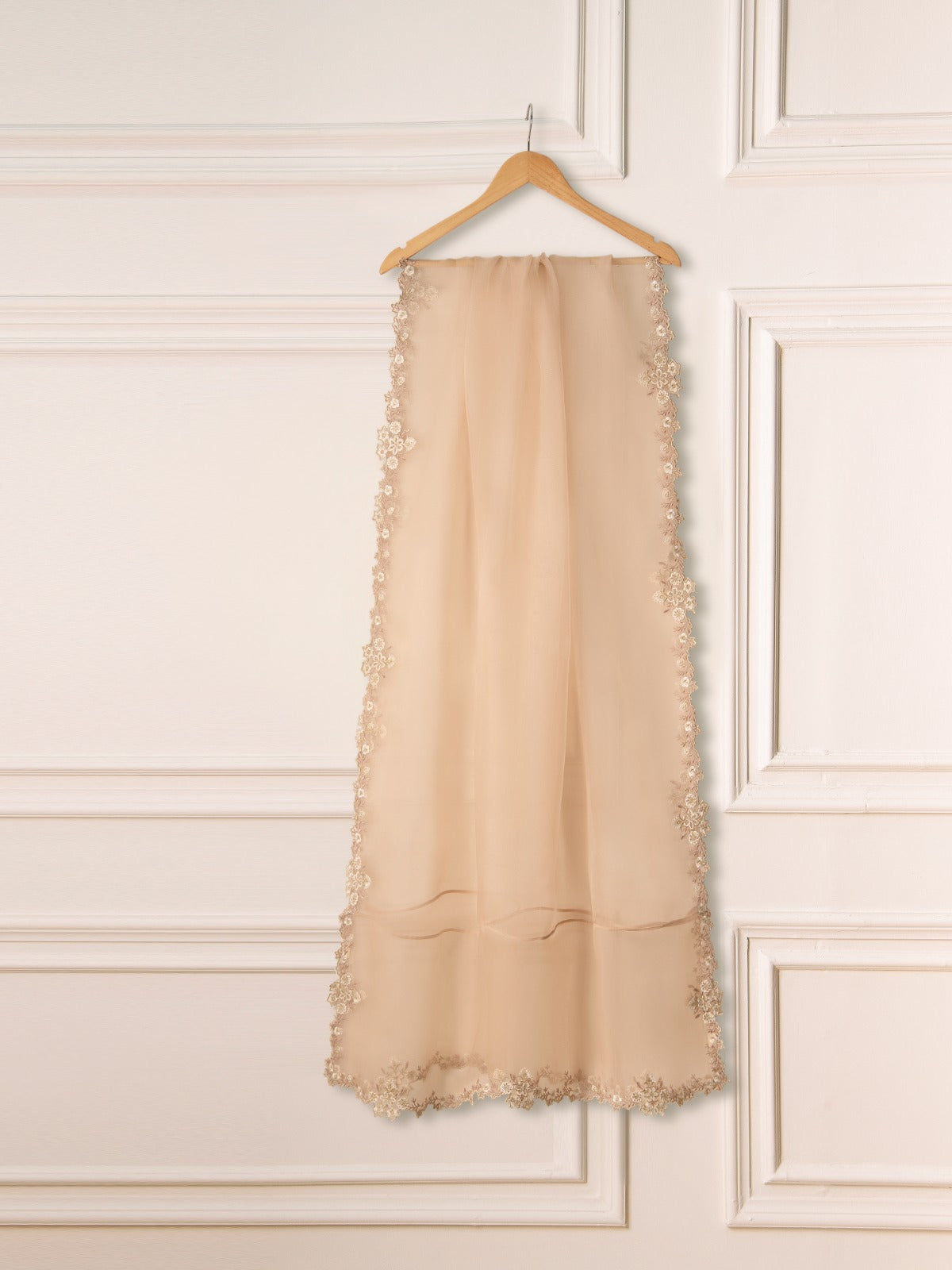 3 Piece - Pure Organza Embroidered Suit S111050 - Image 7