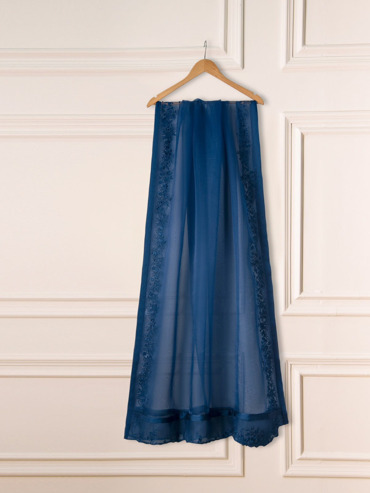 3 Piece - Pure Organza Embroidered Suit S111128 - Image 7