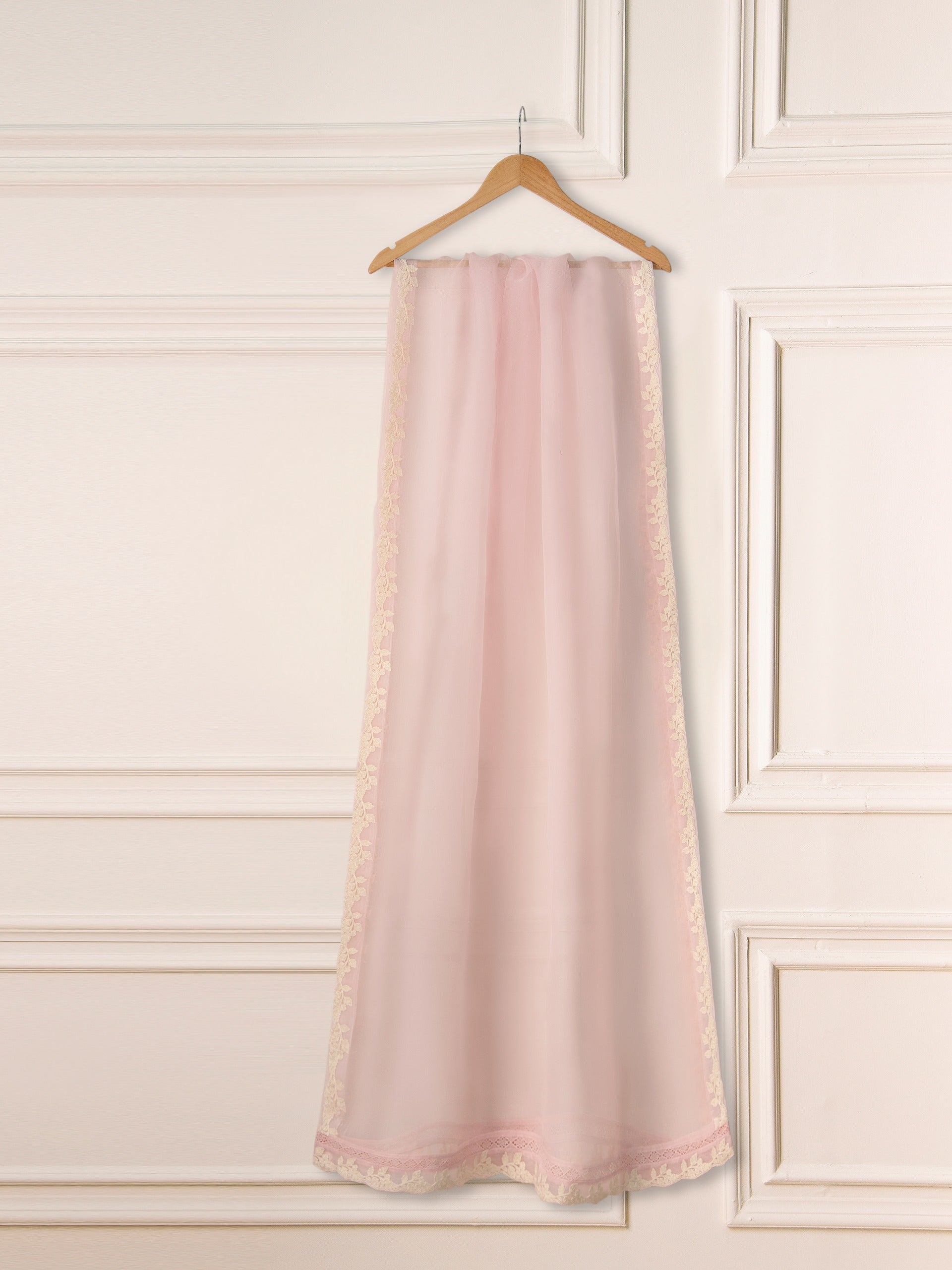 3 Piece- Pure Organza Embroidered Suit S111253 - Image 7