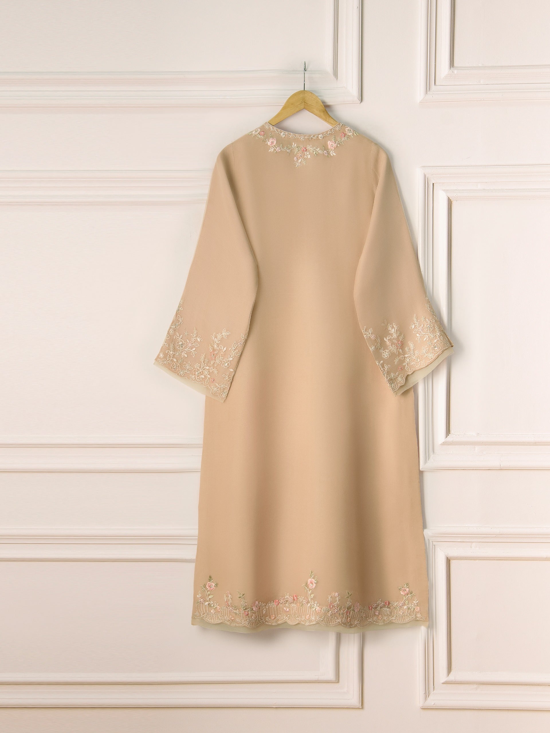 3 Piece - Pure Organza Embroidered Suit S111254 - Image 6