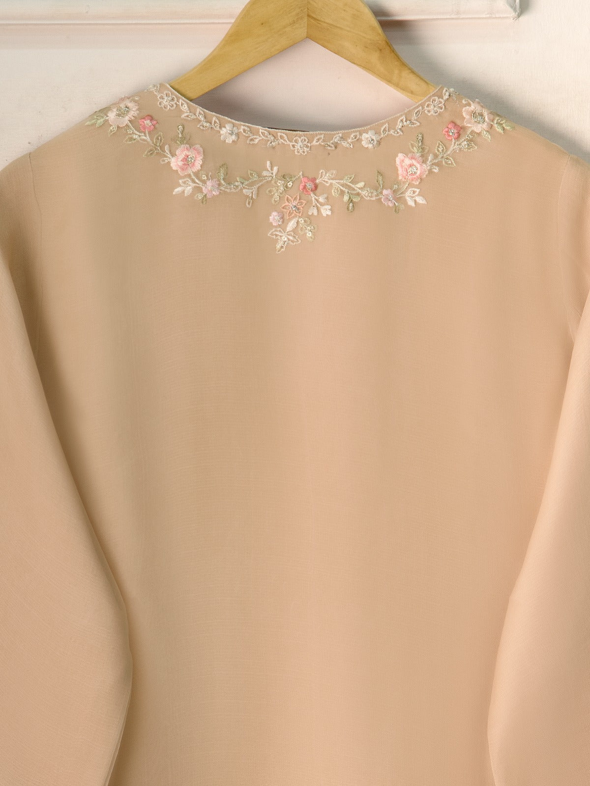 3 Piece - Pure Organza Embroidered Suit S111254 - Image 7