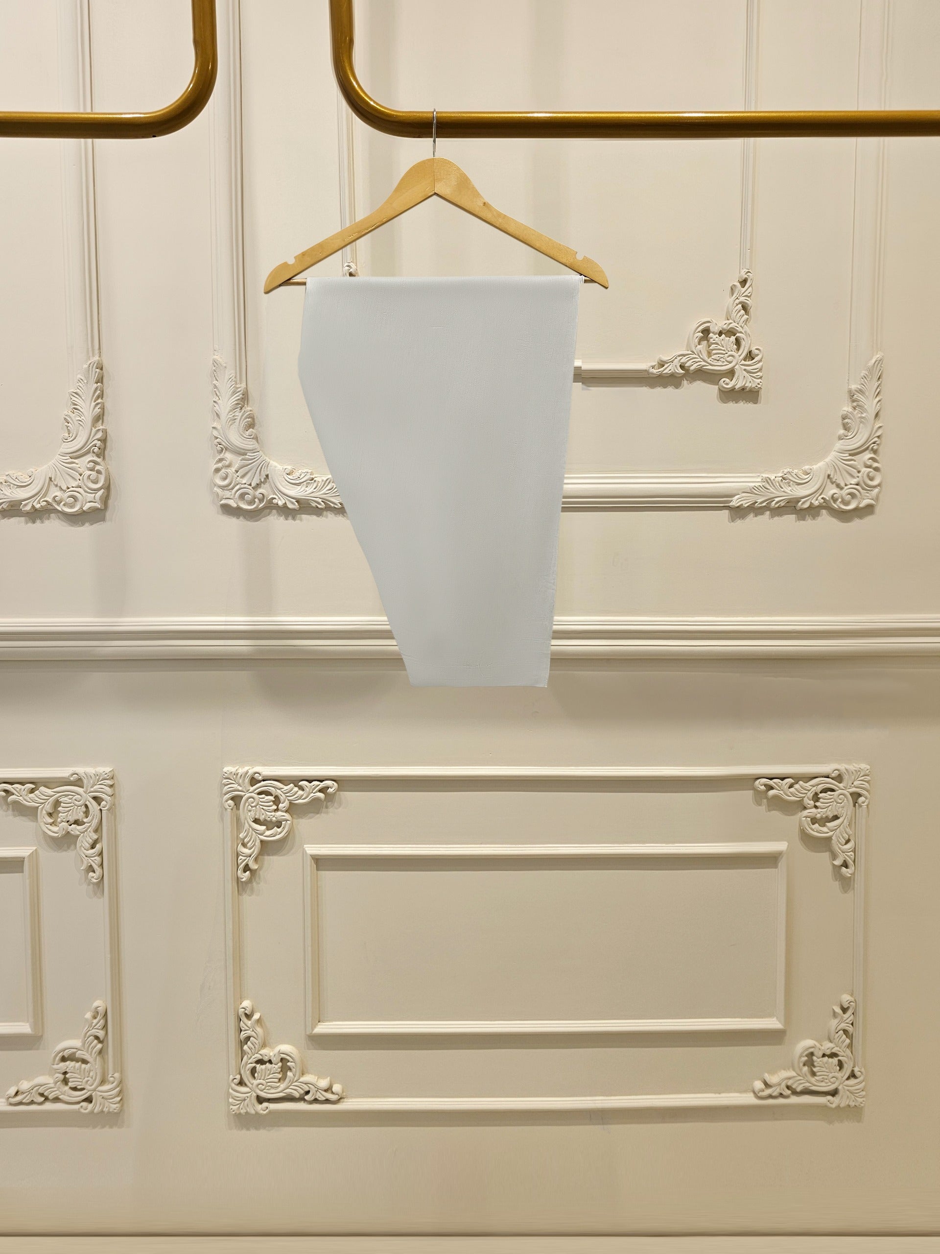 3 Piece - Pure Organza Embroidered Suit S111965 - Image 7