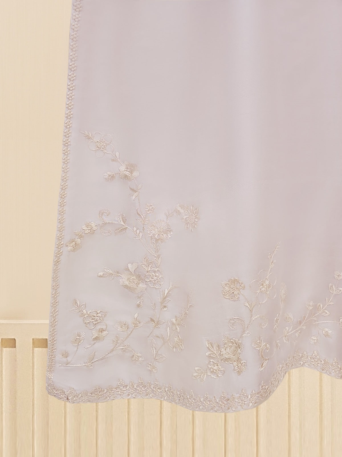 3 Piece - Pure Raw Silk  Embroidered Suit S109412 - Image 3