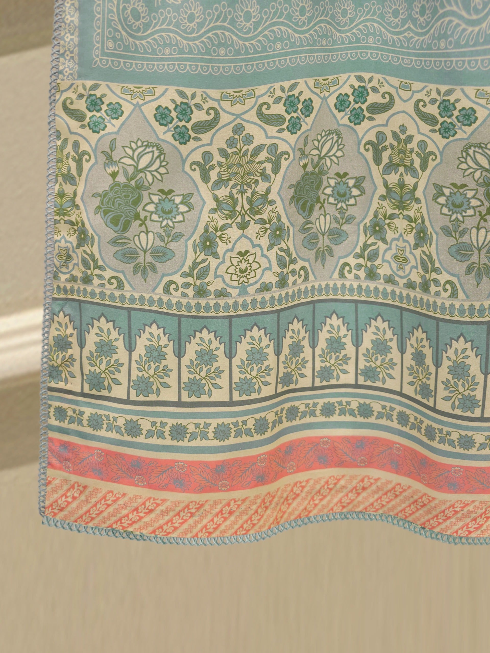 Digital Printed Embroidered Cambric Shirt S113137 - Image 5