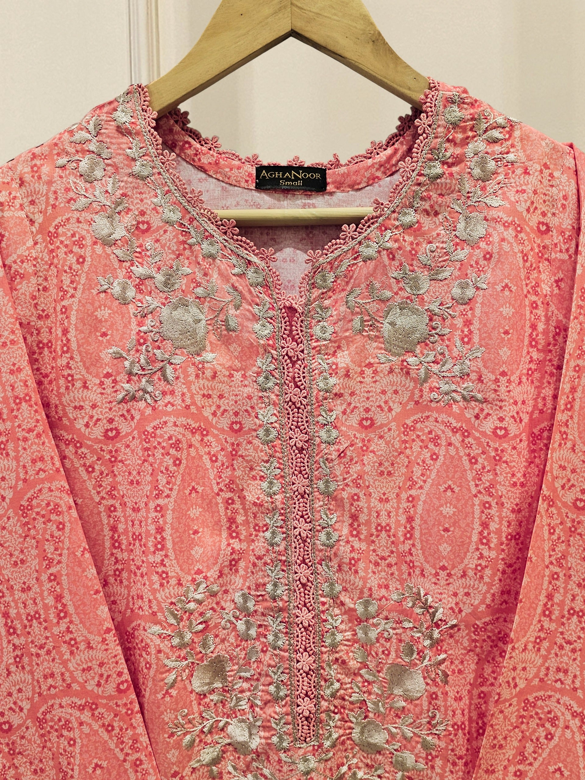 Digital Printed embroidered Lawn Shirt S111859 - Image 2