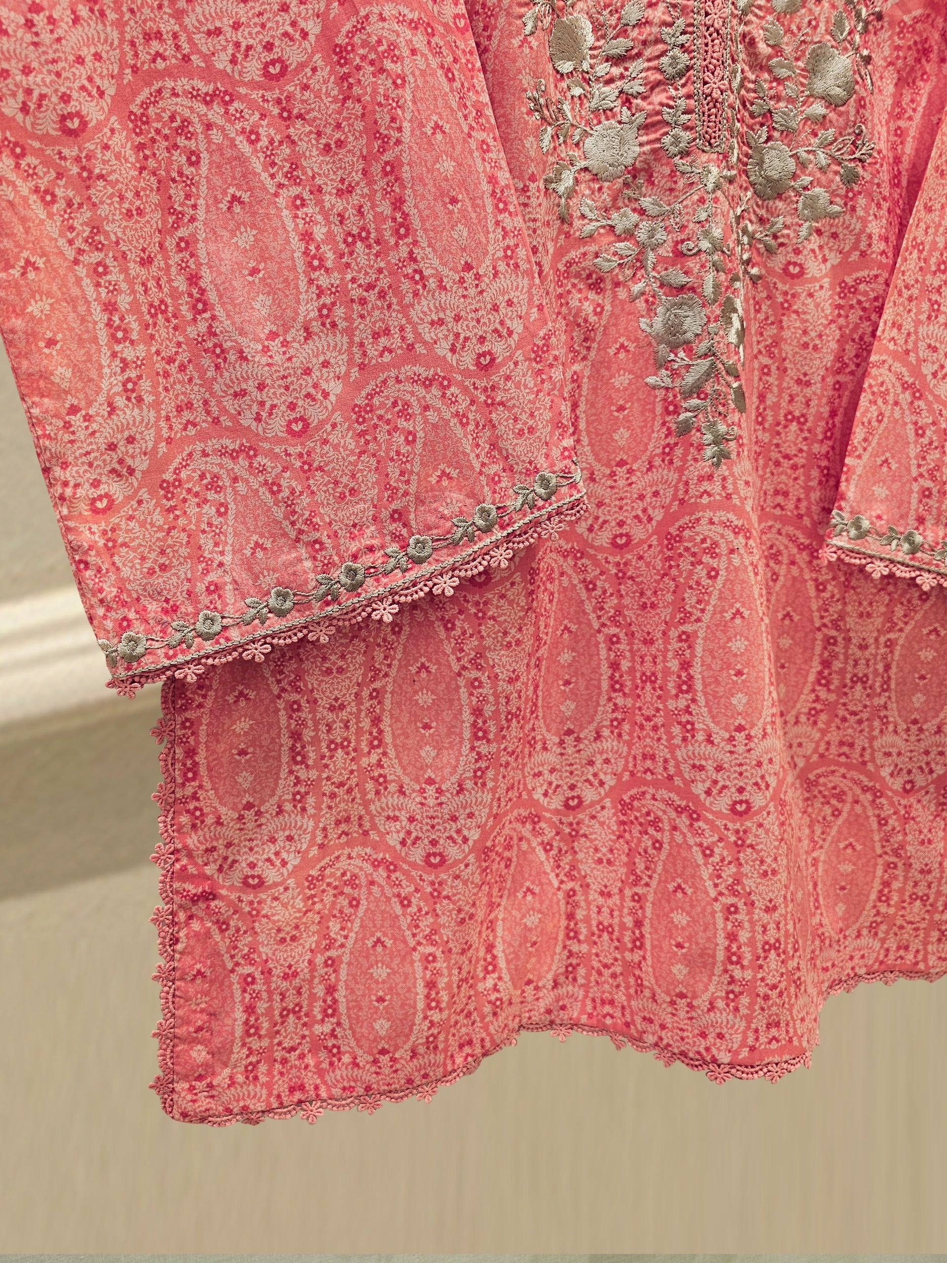 Digital Printed embroidered Lawn Shirt S111859 - Image 3