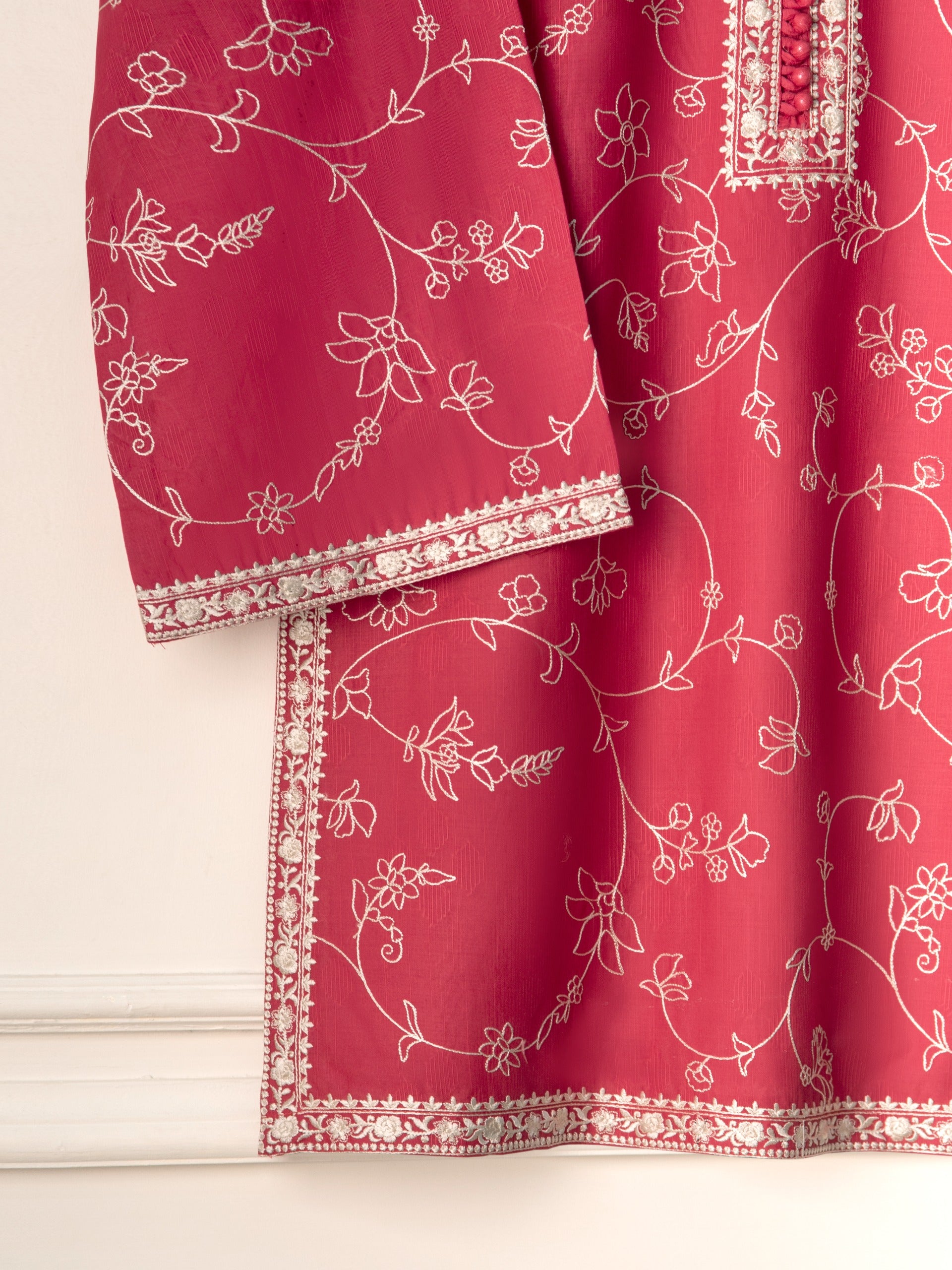 Embroidered Jacquard Shirt S110938 - Image 3