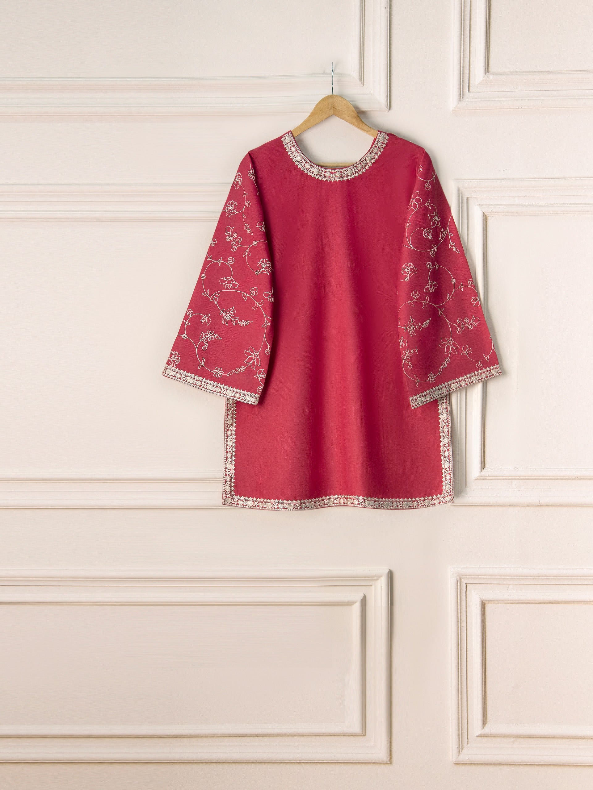 Embroidered Jacquard Shirt S110938 - Image 4