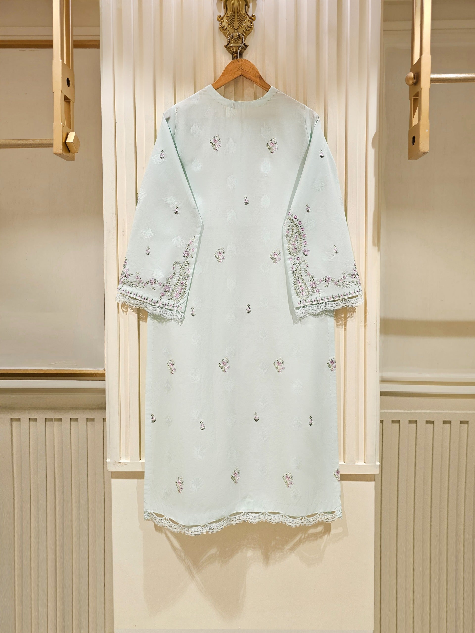 Embroidered Jacquard Shirt S111429 - Image 6