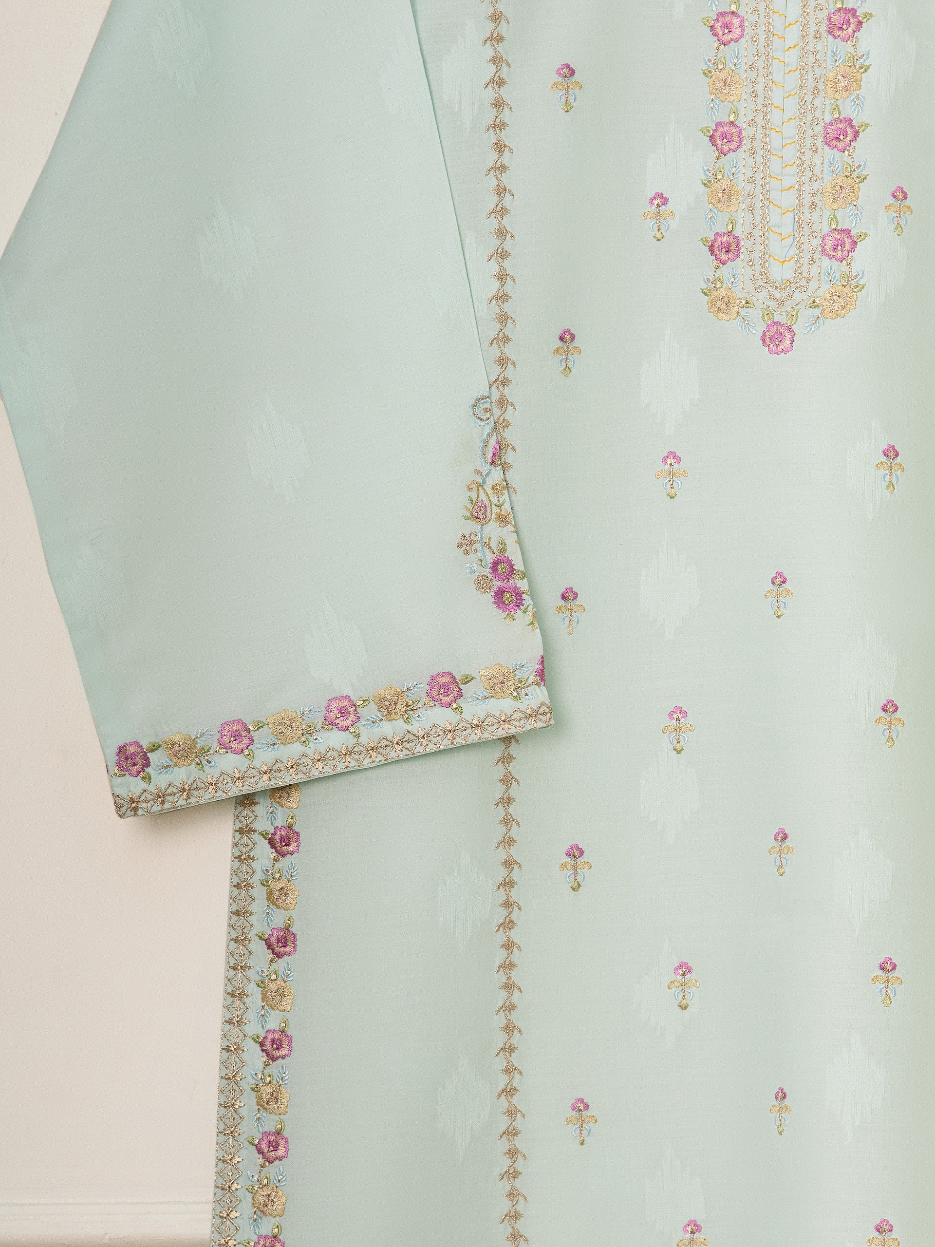 Embroidered Jacquard Shirt S111545 - Image 3