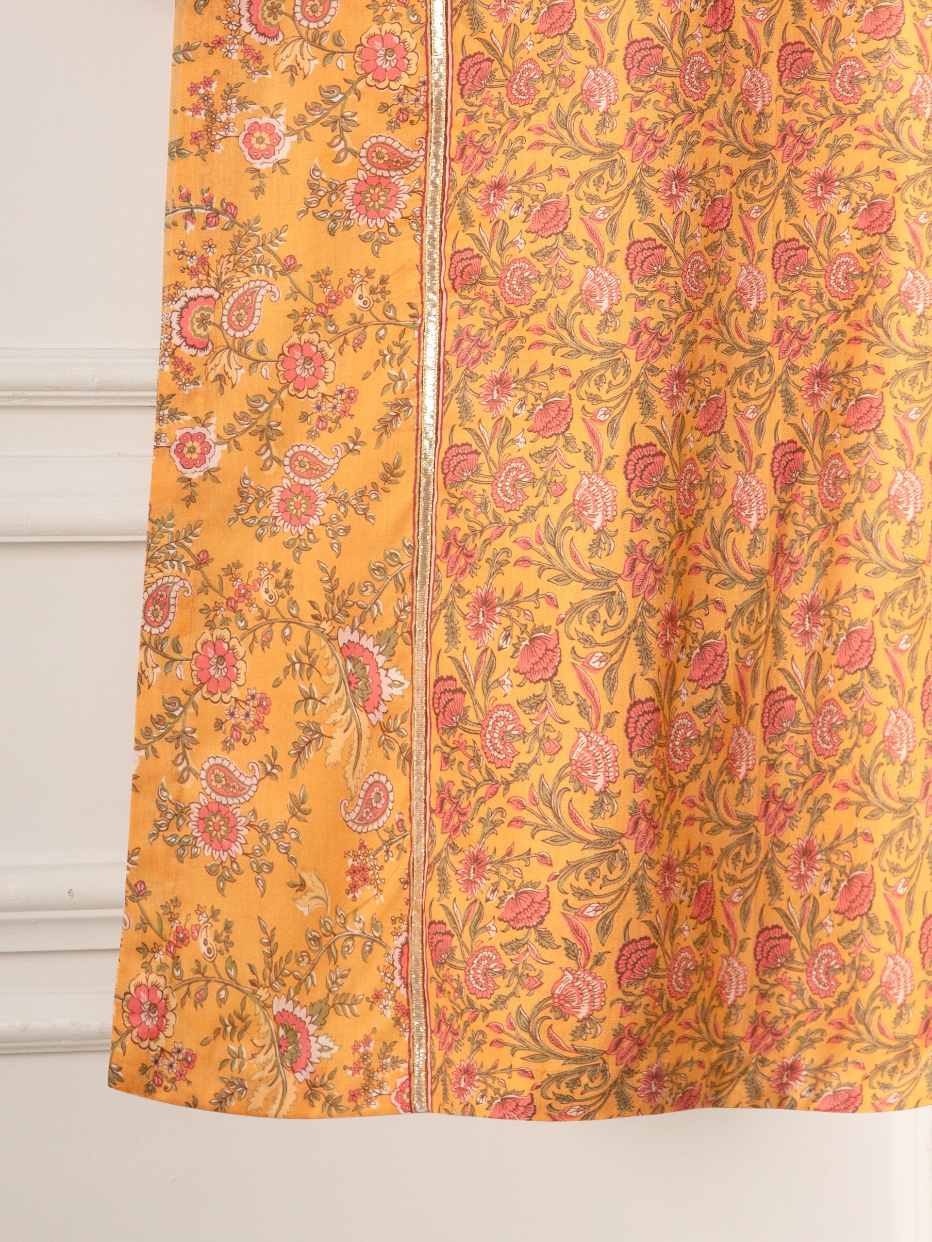 2 Piece - Embroidered Printed Cambric Shirt S111007 - Image 5
