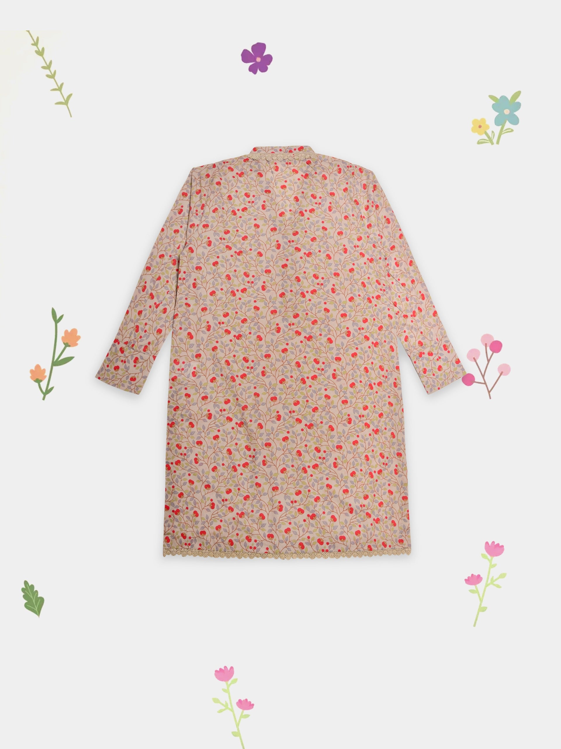 (Teens) 2 Piece - Digital Printed lawn Suit TN00001 - Image 5