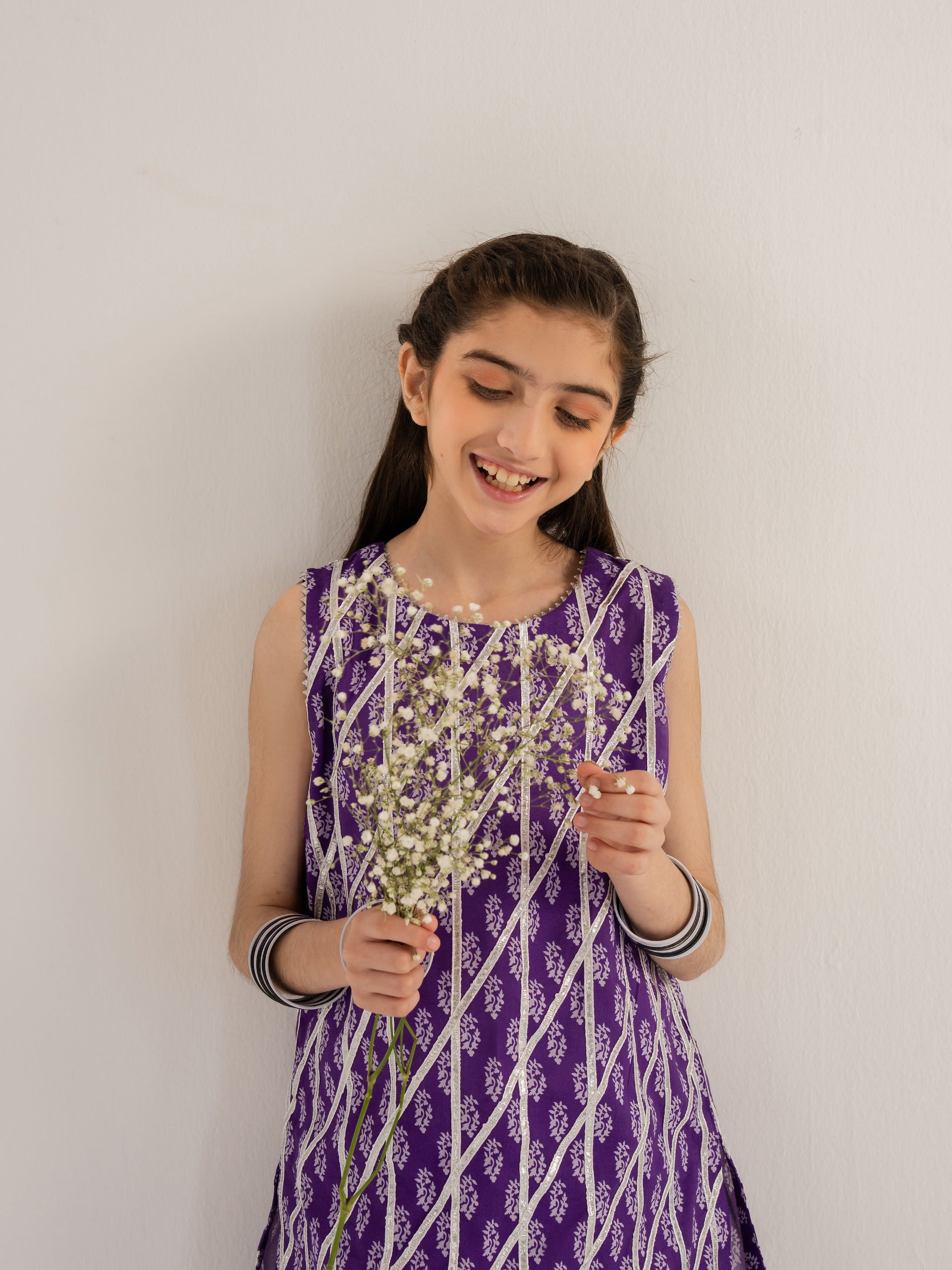 (Kids) - 2 Piece Digital Printed Lawn Suit FKD-030 - Image 2