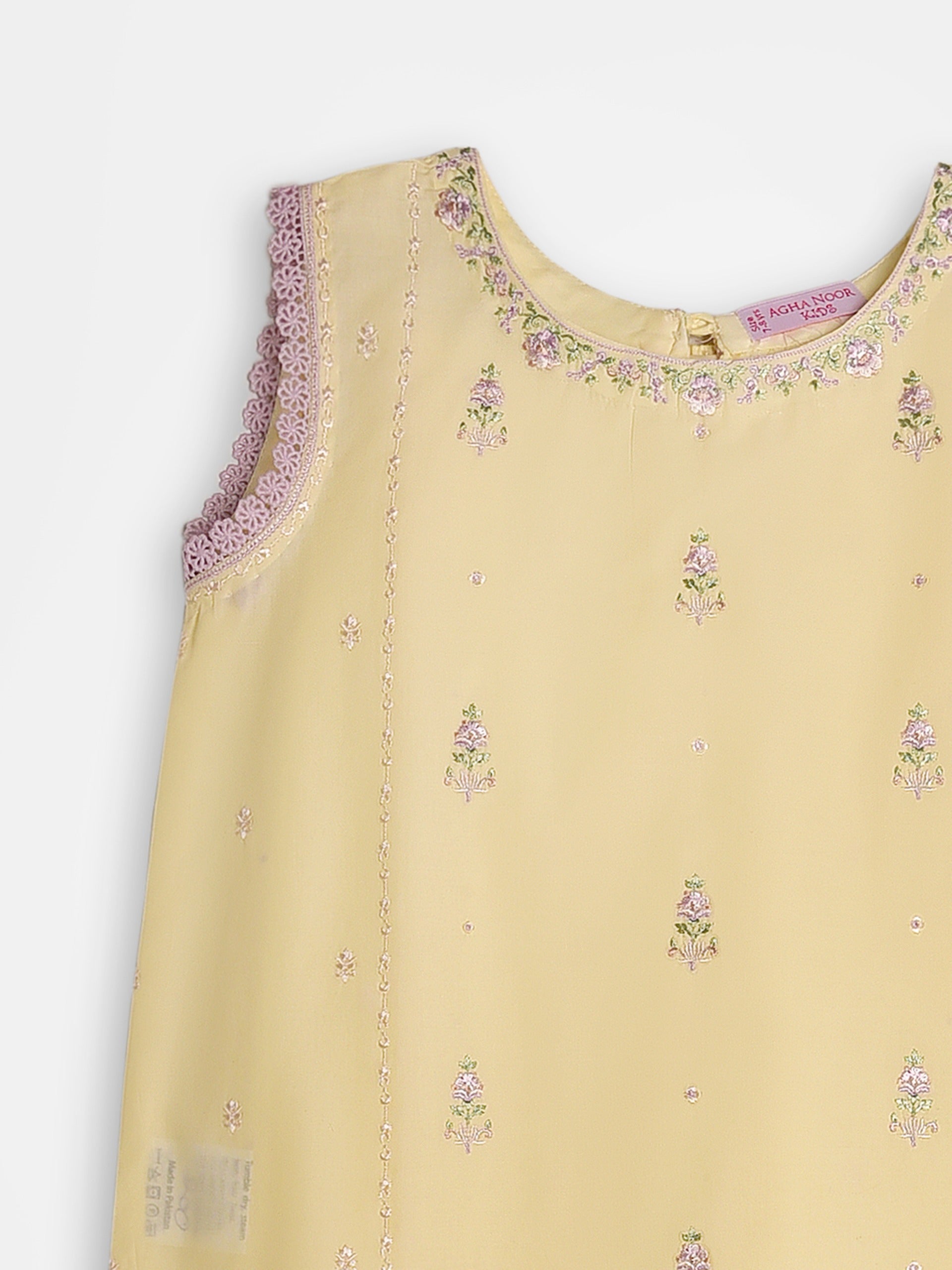 (Kids) 2 Piece - Embroidered Lawn Suit FKD-088 - Image 2