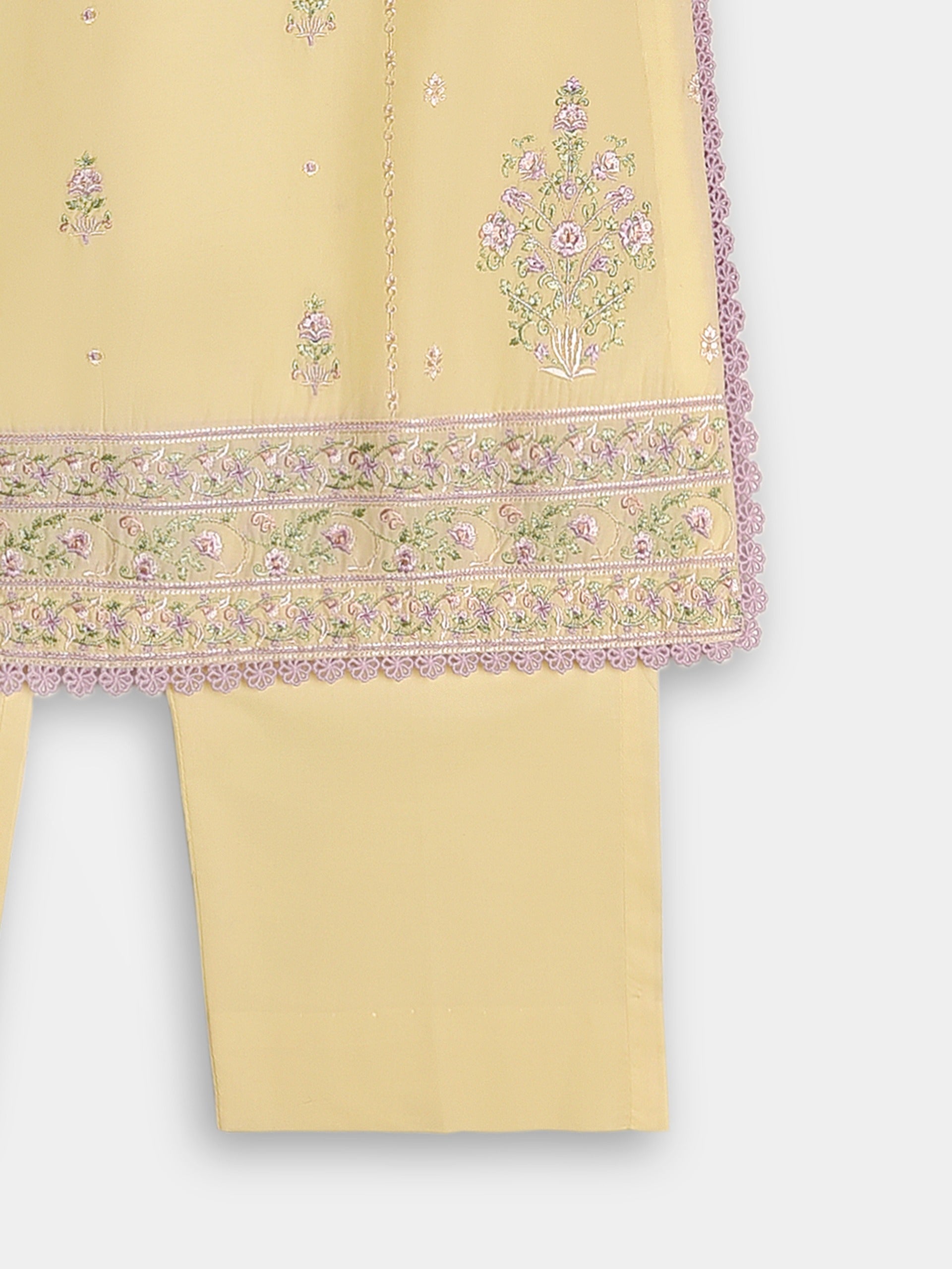 (Kids) 2 Piece - Embroidered Lawn Suit FKD-088 - Image 4